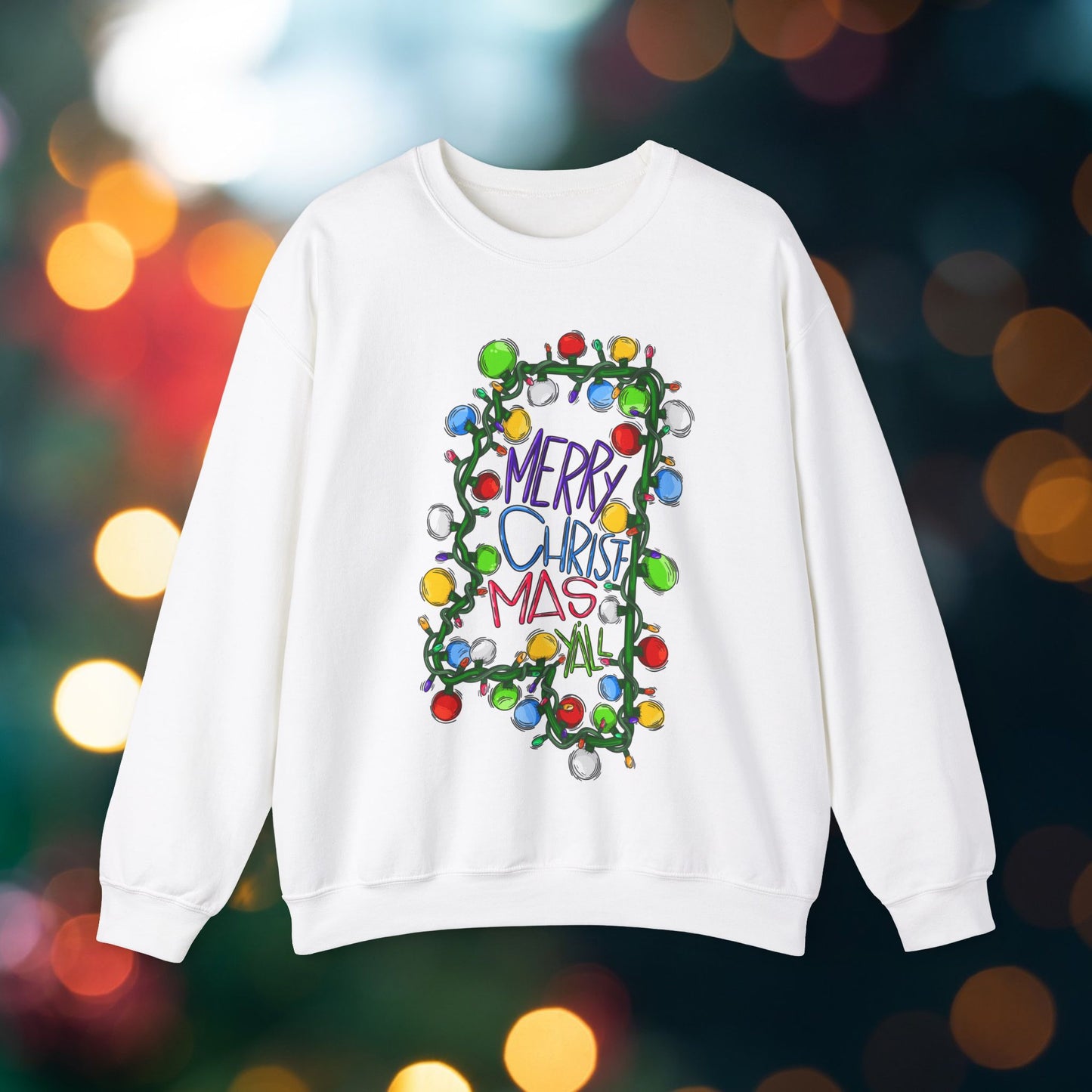 Merry Christmas Y'all Mississippi Sweatshirt