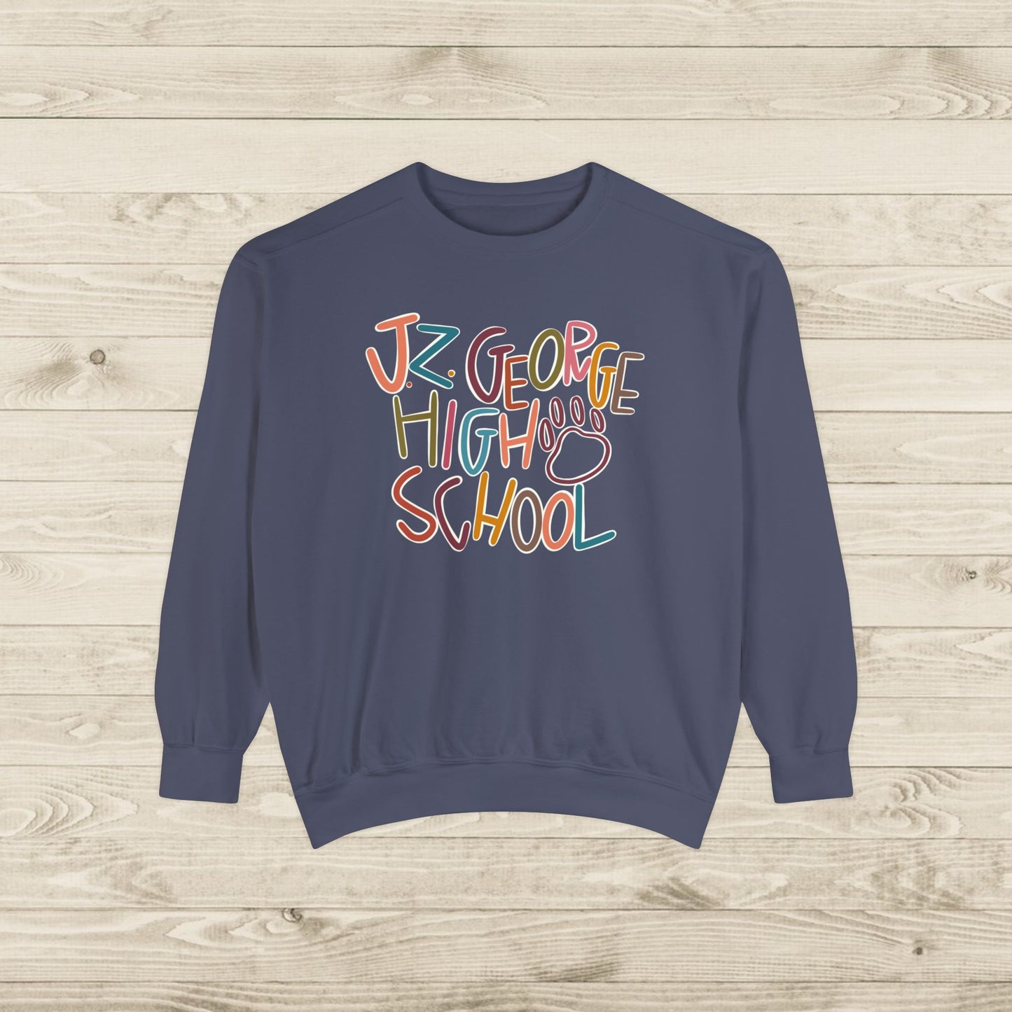 Women's Multi-Colored J.Z. George Garment-Dyed Sweatshirt