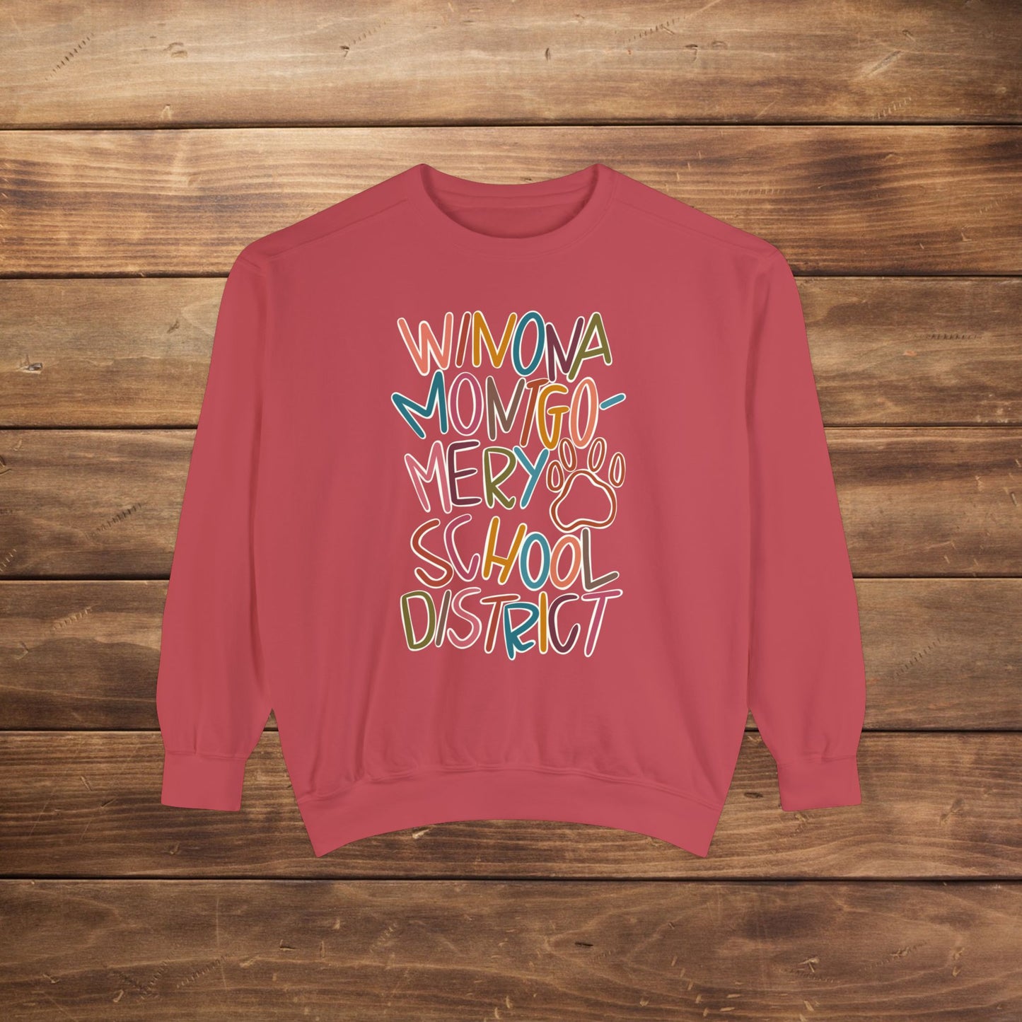 Women's Multi-Colored WMSD Garment-Dyed Sweatshirt