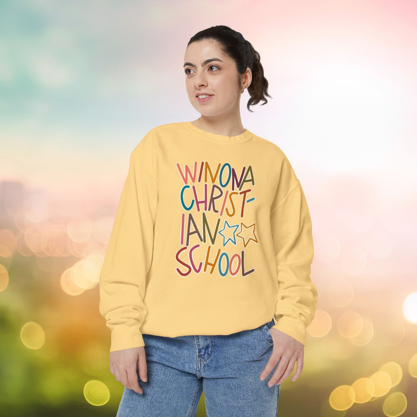 Women's Multi-Colored WCS Garment-Dyed Sweatshirt