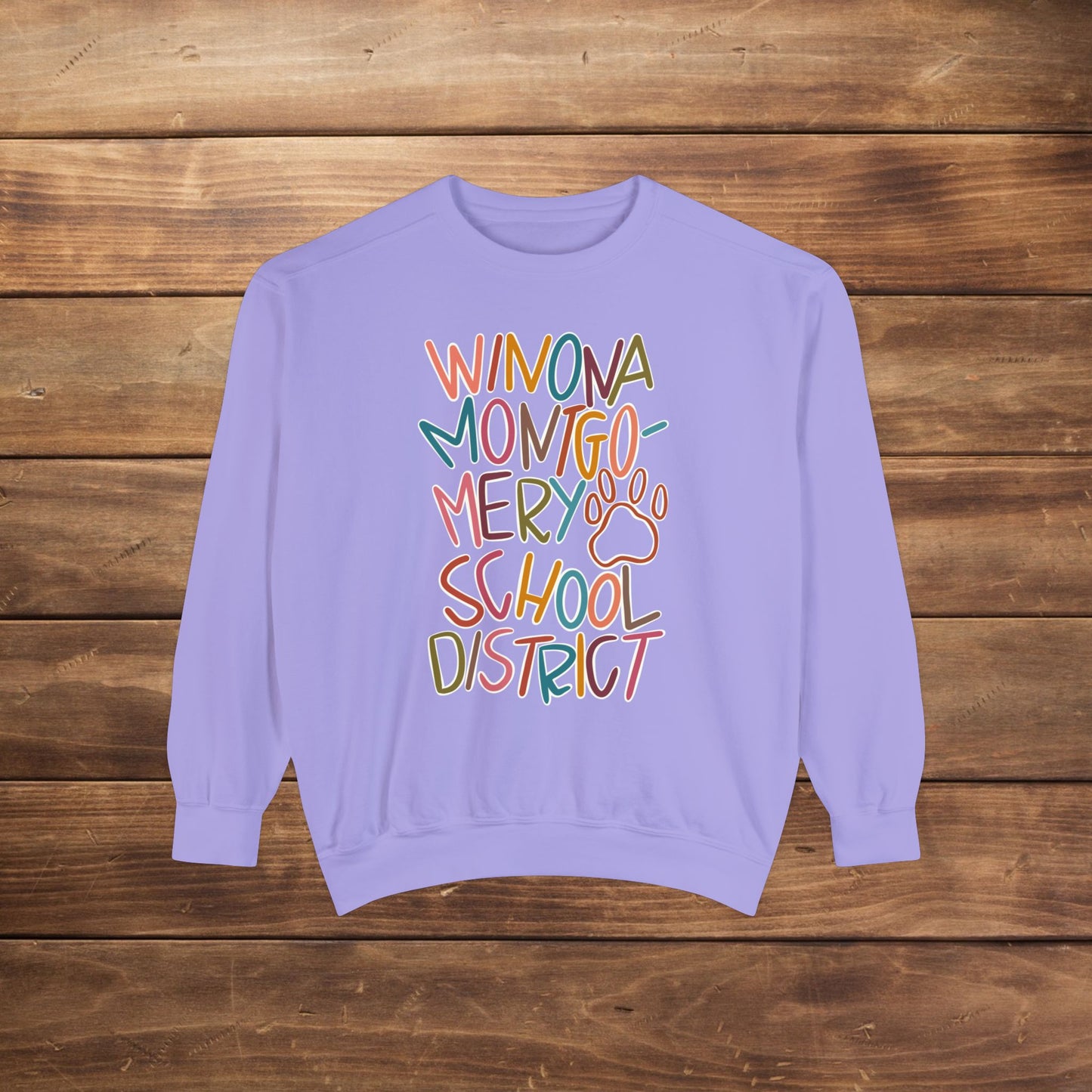 Women's Multi-Colored WMSD Garment-Dyed Sweatshirt