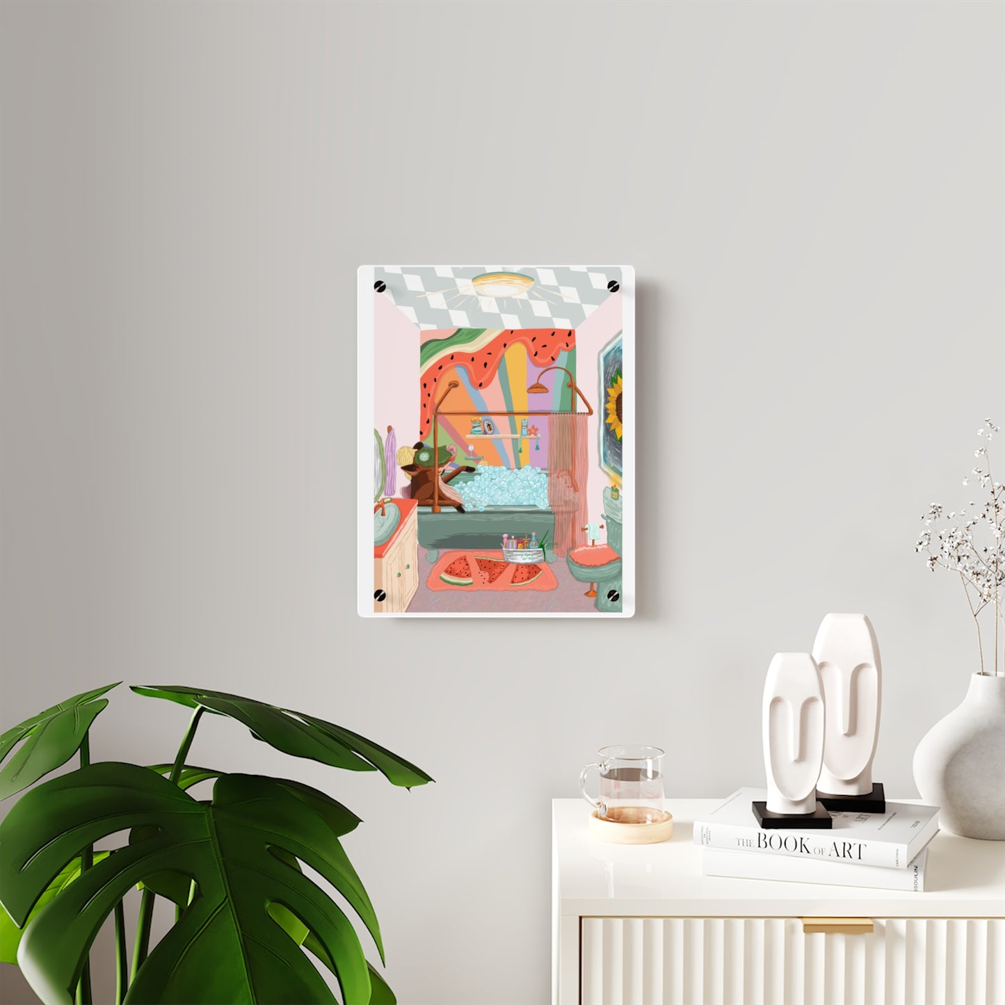 "Bubbley MOO-d" - Acrylic Wall Art Print