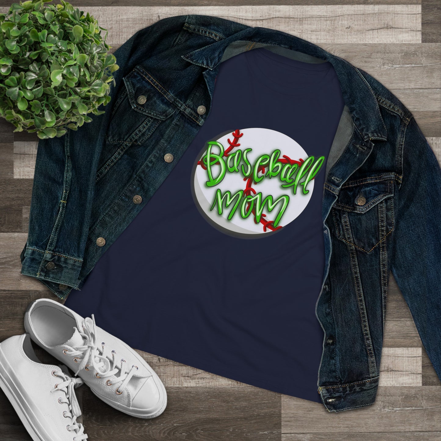 Baseball Mom Cotton T-Shirt