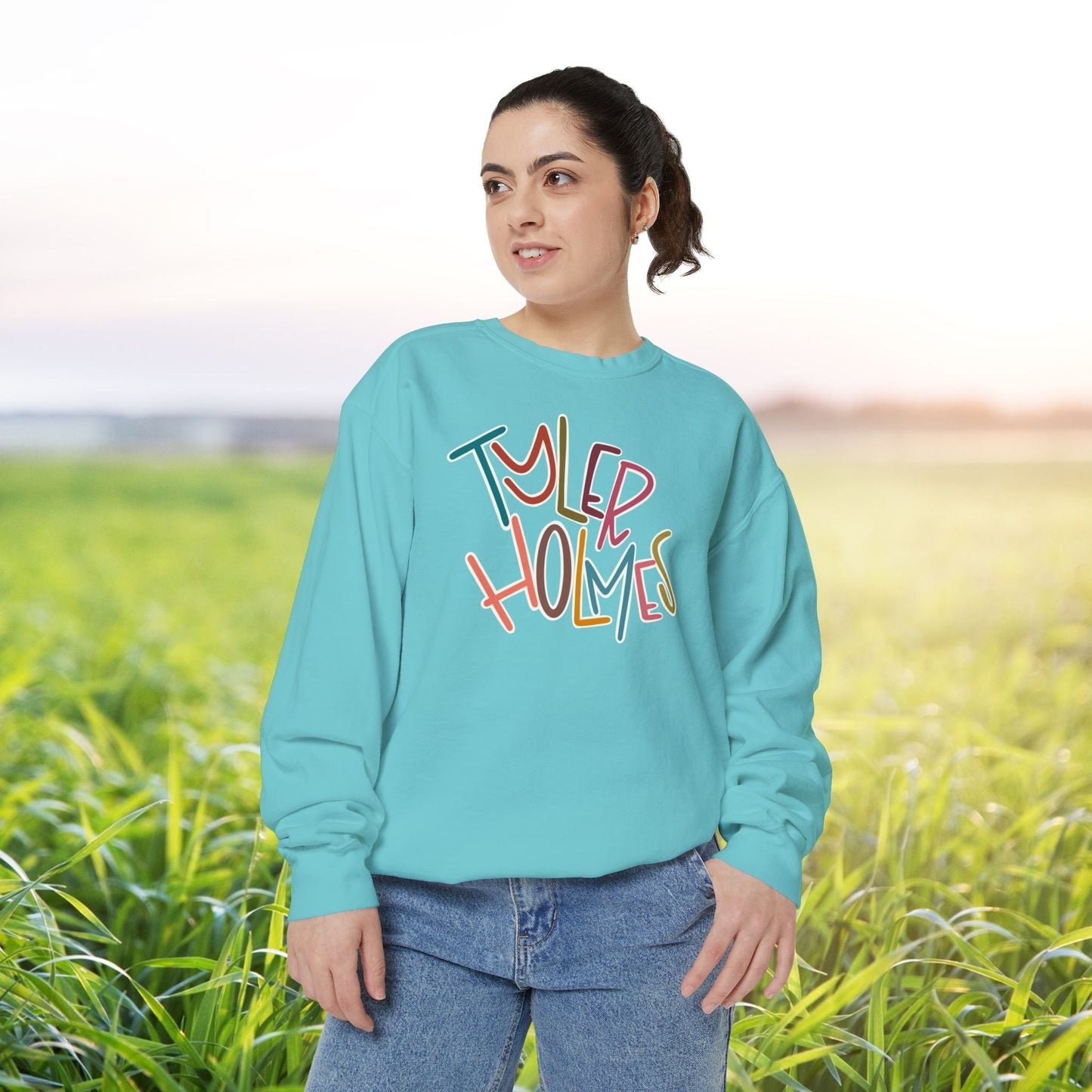 Women's Multi-Colored Tyler Holmes Garment-Dyed Sweatshirt