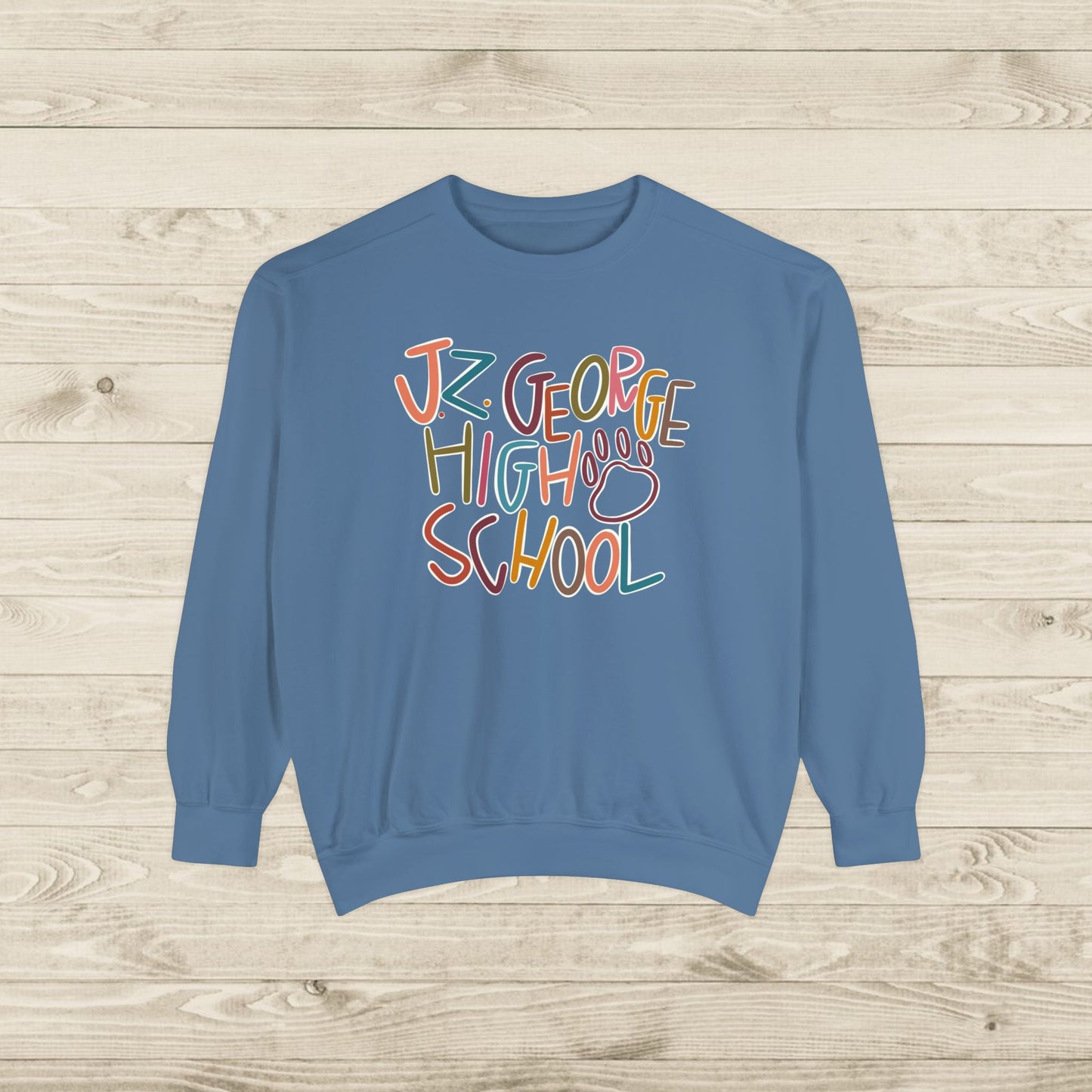 Women's Multi-Colored J.Z. George Garment-Dyed Sweatshirt