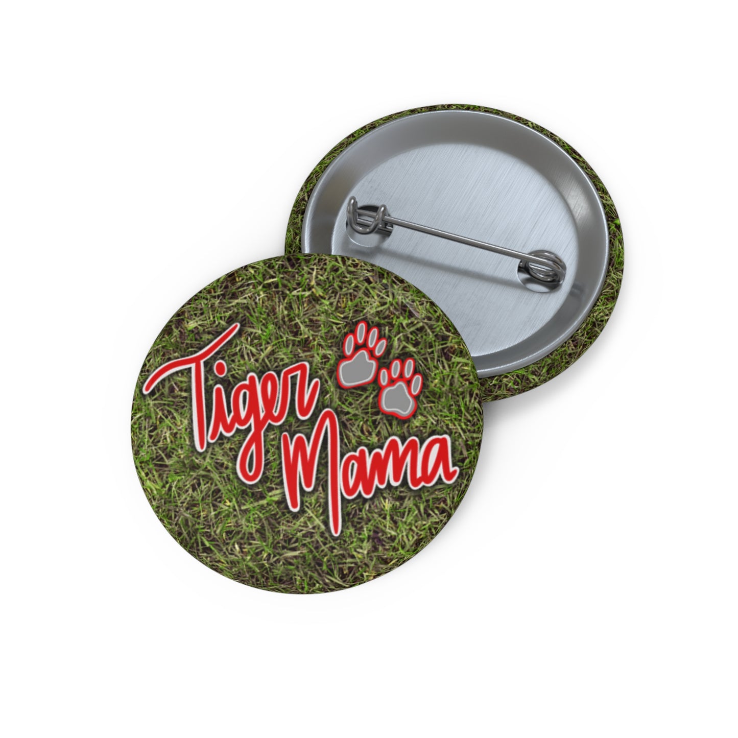 Tiger Mama Pin Buttons