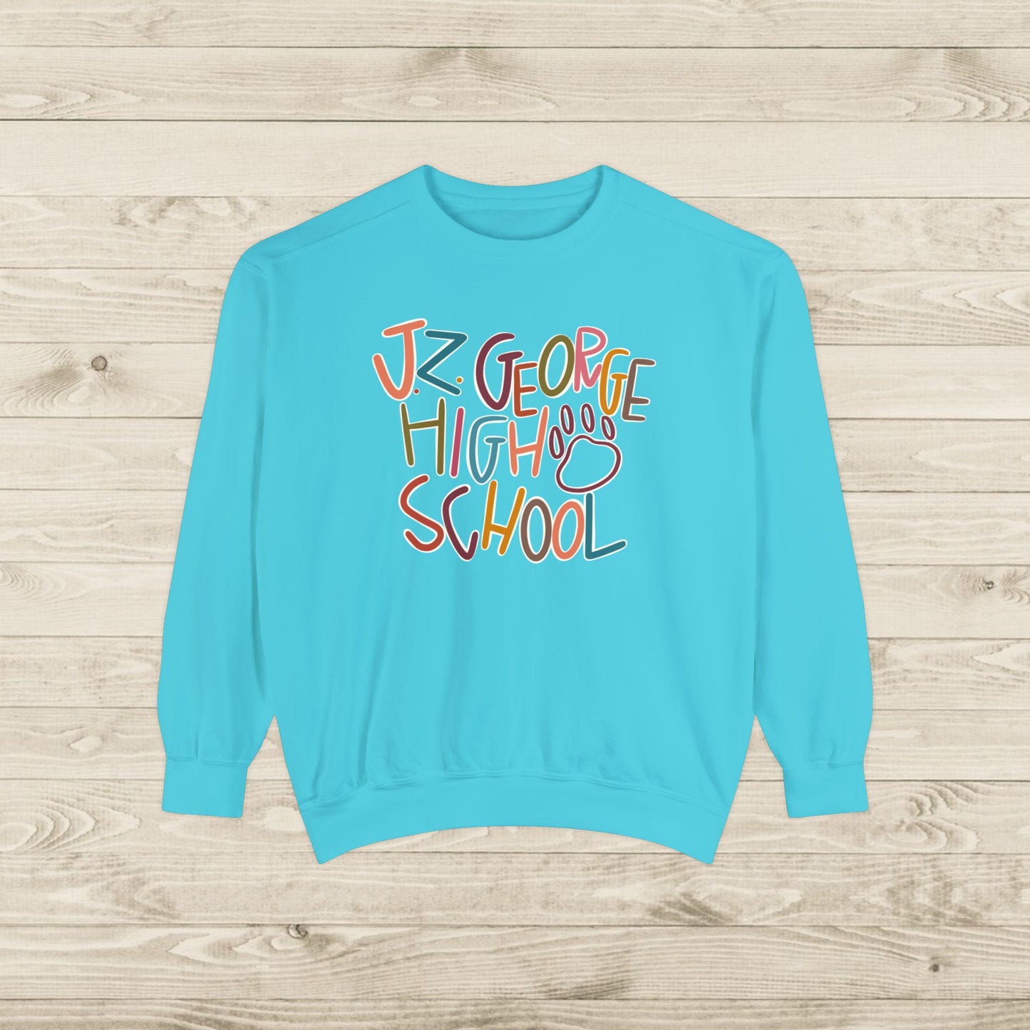 Women's Multi-Colored J.Z. George Garment-Dyed Sweatshirt