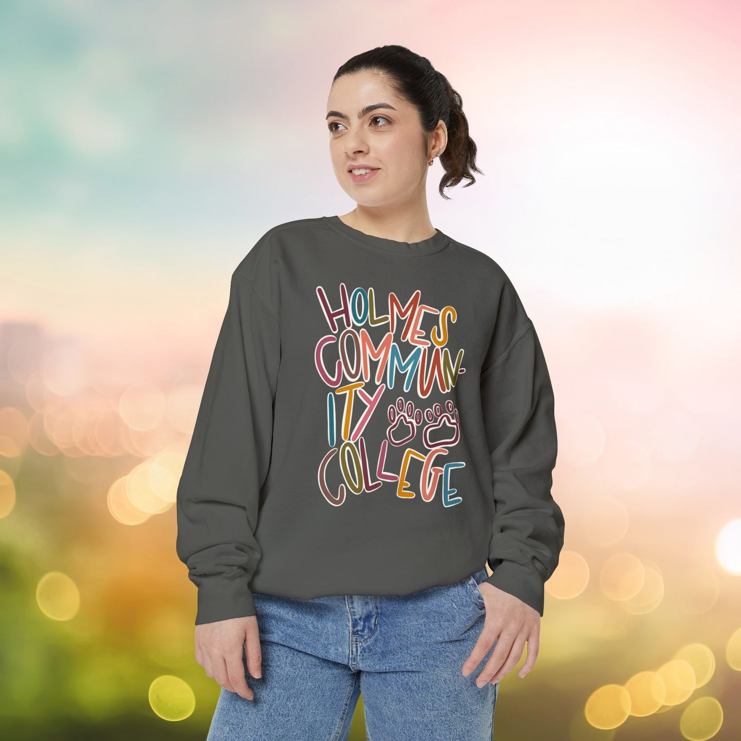Women's Multi-Colored HCC Elementary Garment-Dyed Sweatshirt