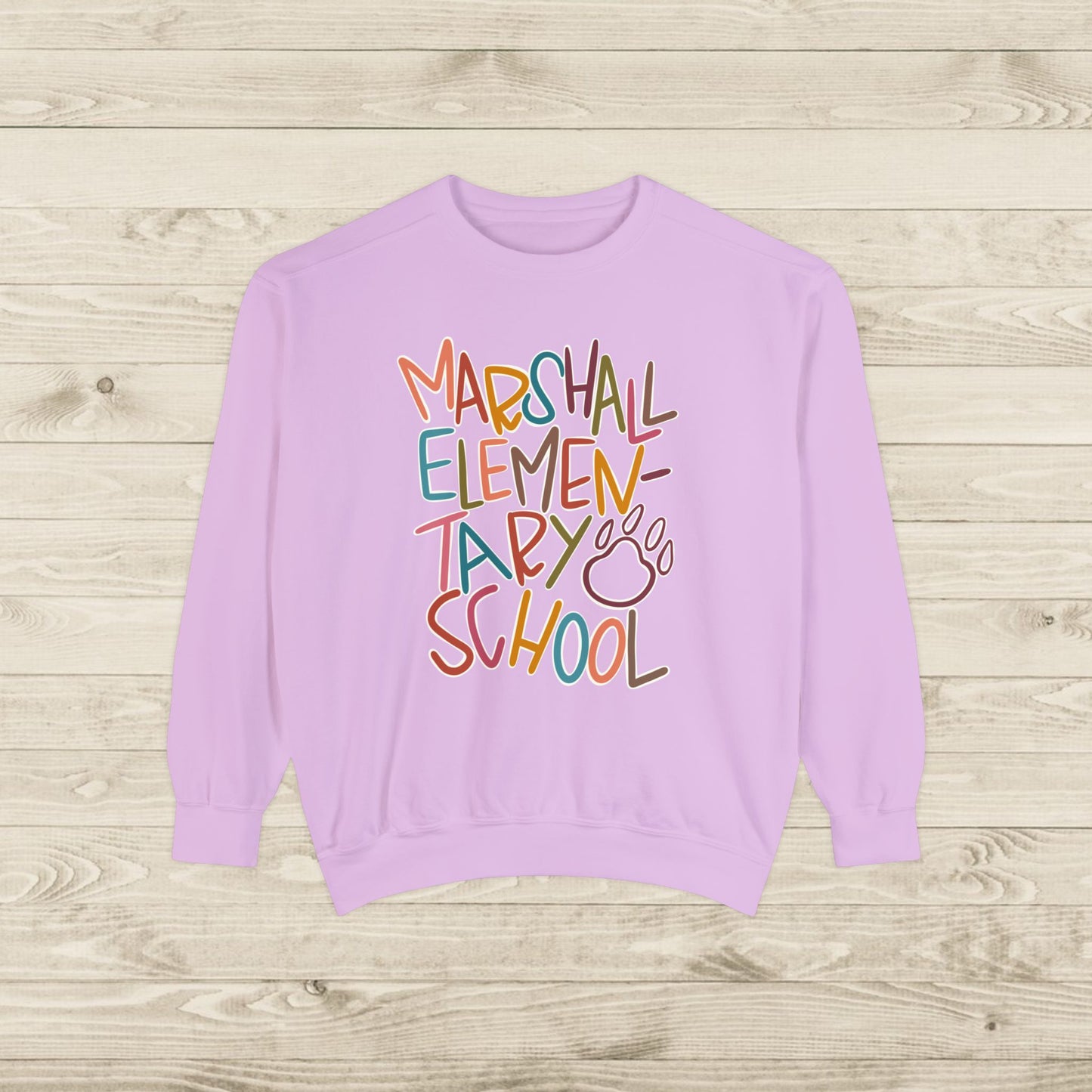 Women's Multi-Colored Marshall Elementary Garment-Dyed Sweatshirt