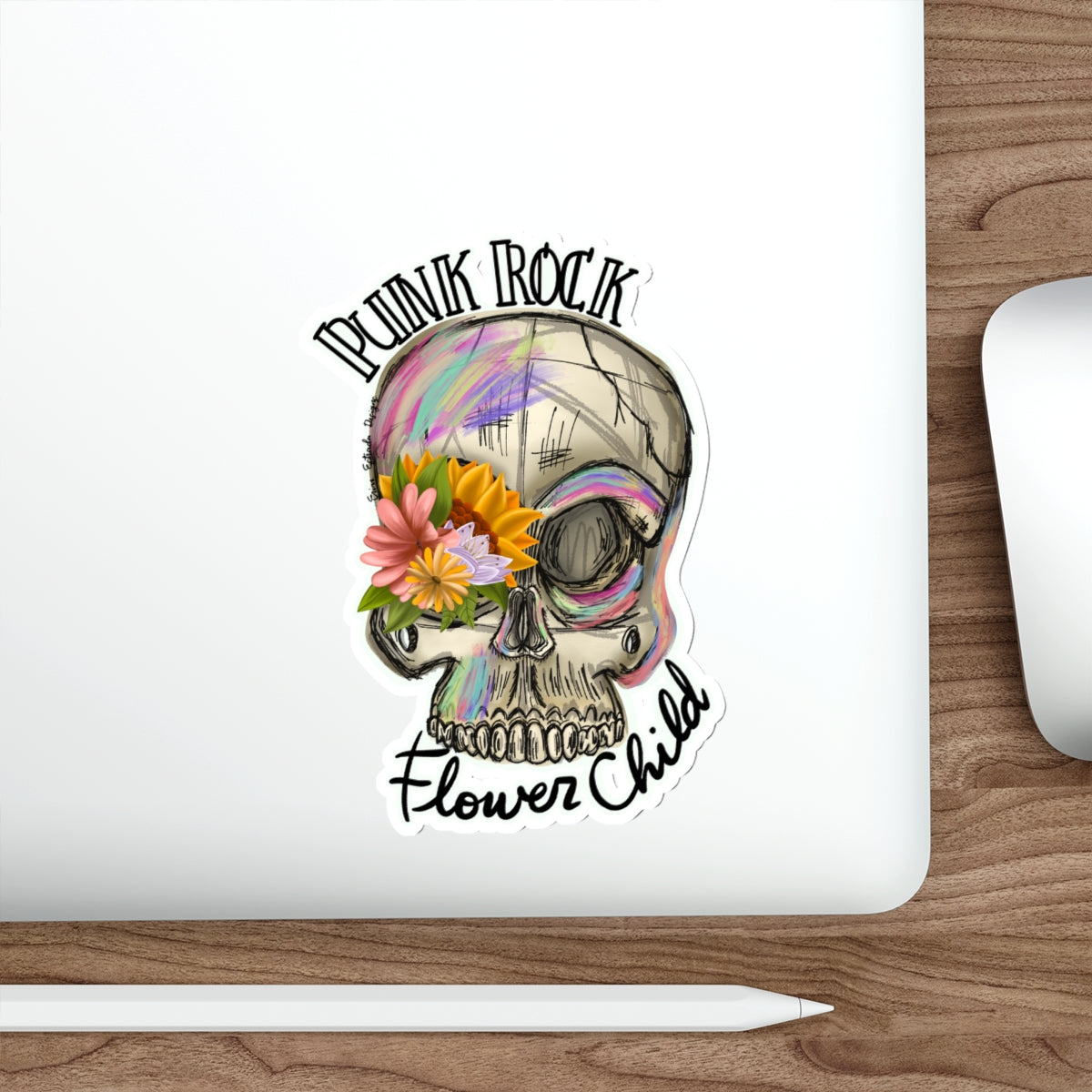 "Punk Rock Flower Child" Die-Cut Stickers