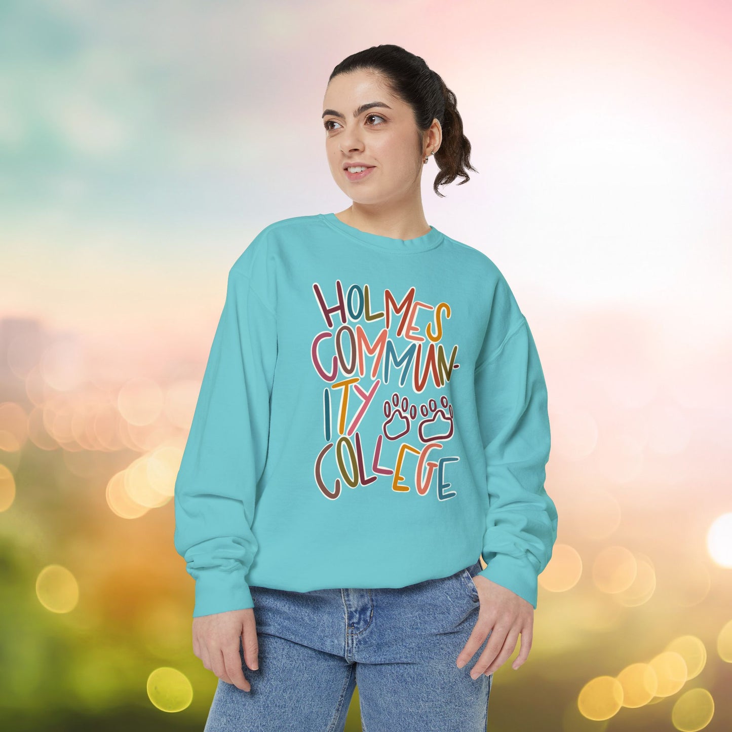 Women's Multi-Colored HCC Elementary Garment-Dyed Sweatshirt