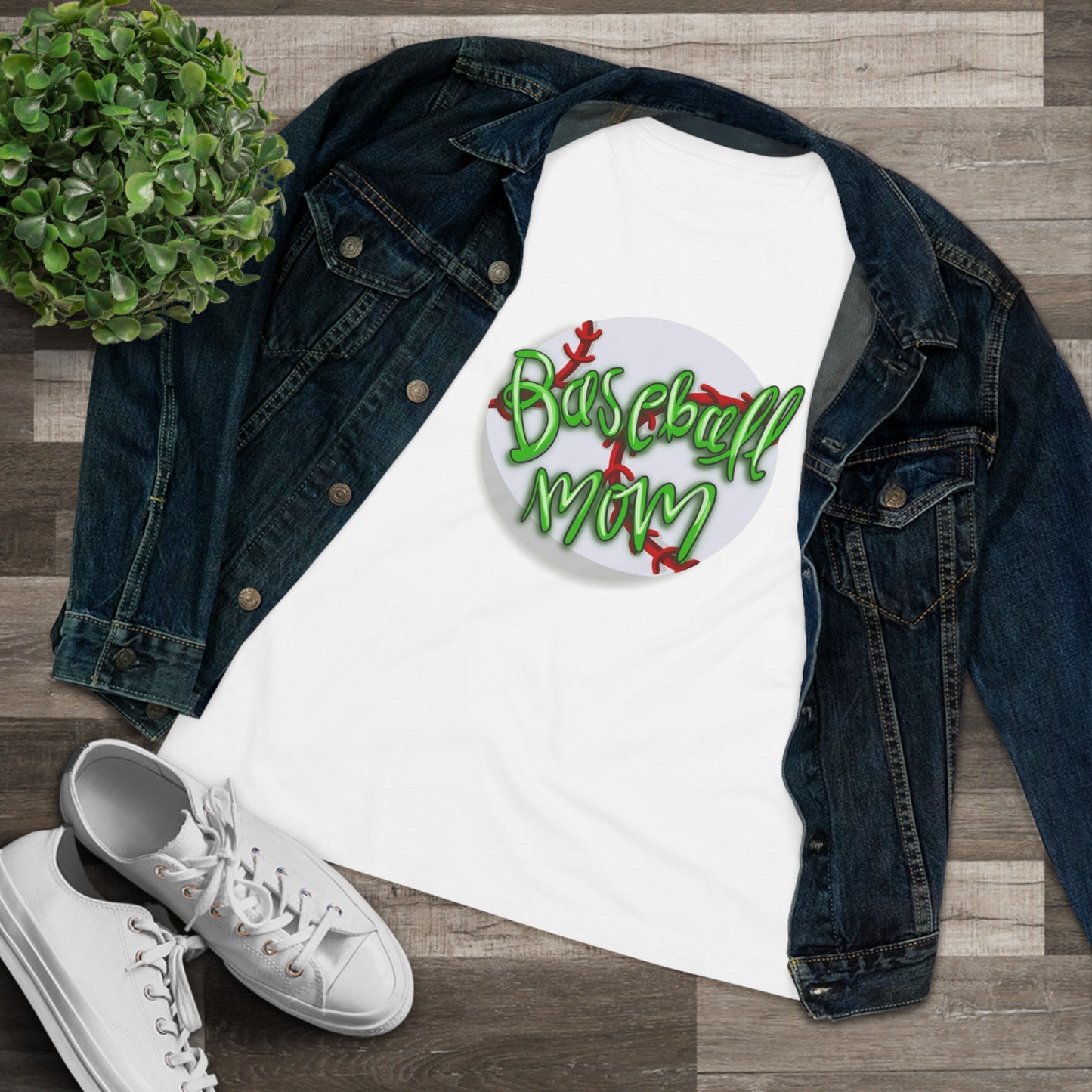 Baseball Mom Cotton T-Shirt
