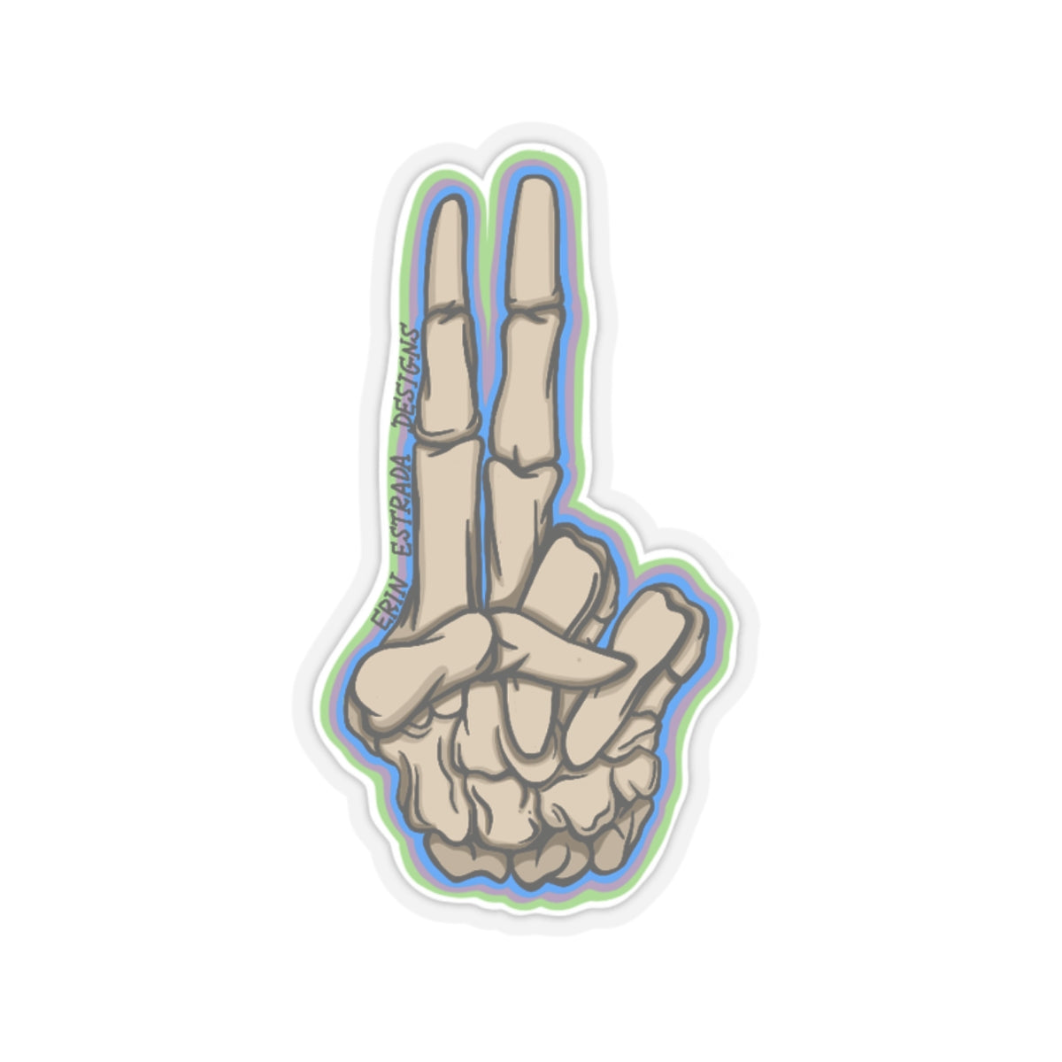 Peace Out Sticker