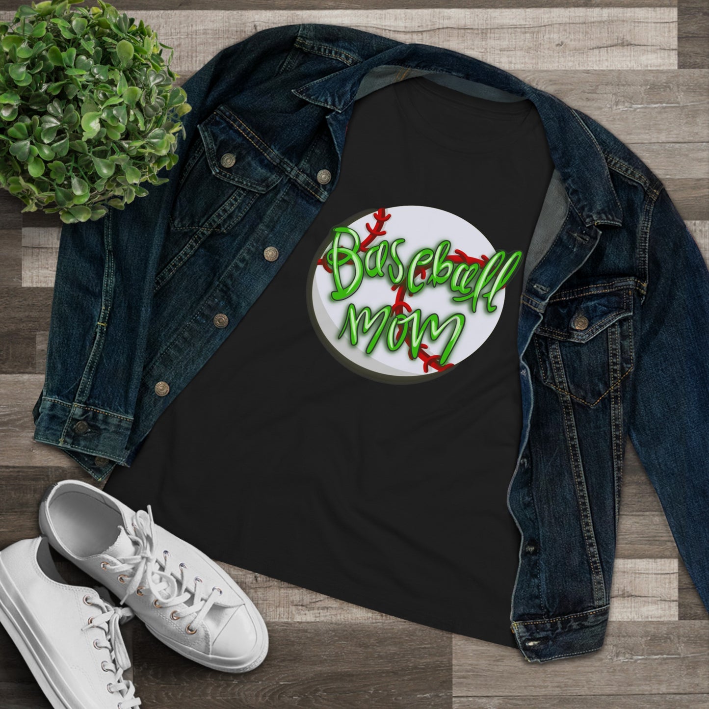 Baseball Mom Cotton T-Shirt