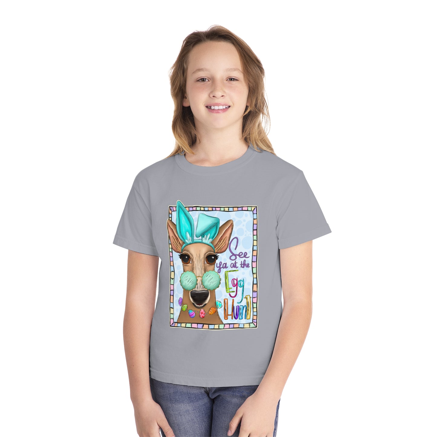 'See ya at the Egg Hunt' Easter T-shirt - Youth Girls