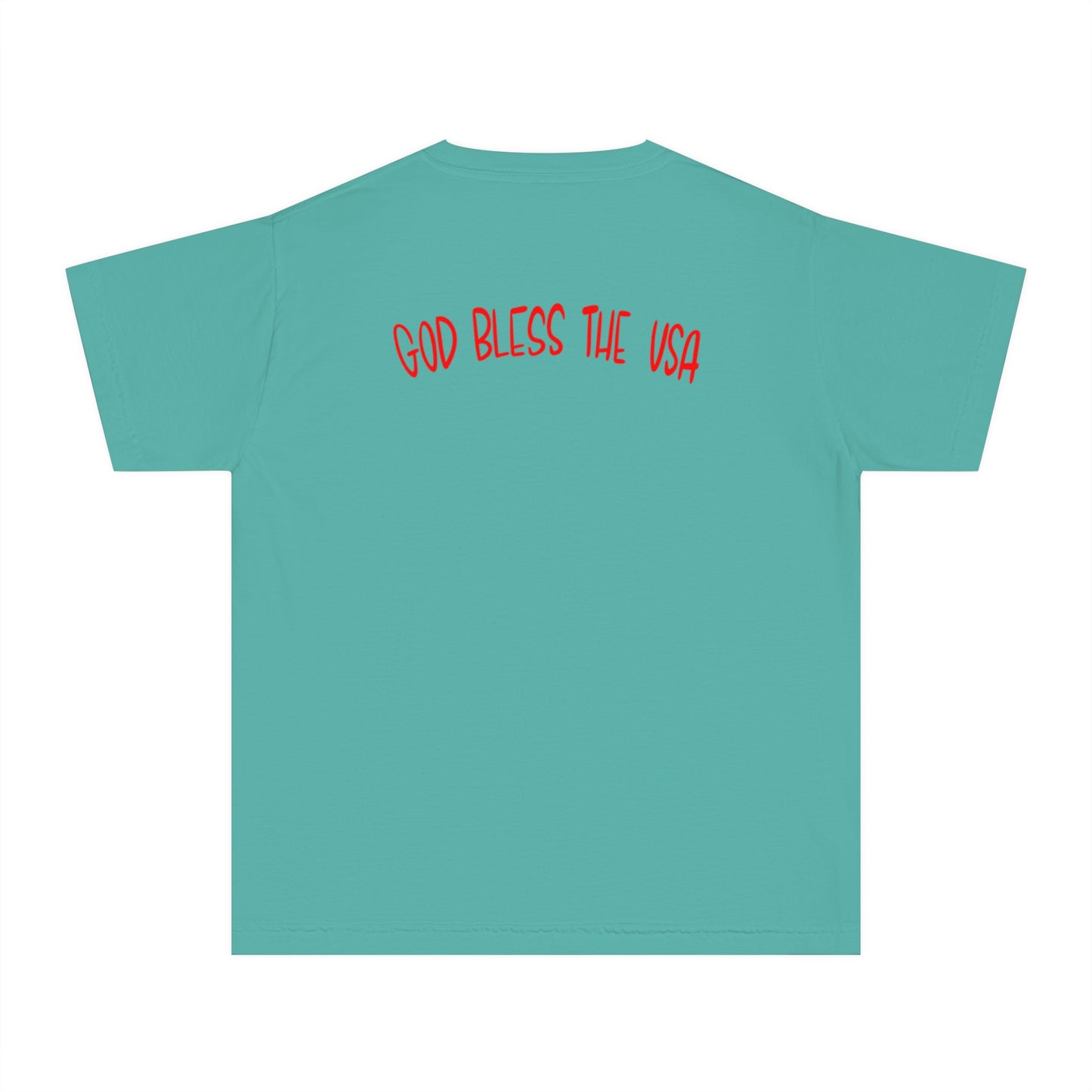 Fourth of July Youth T-Shirt -Patriotic, Here for the Firequackers Shirt