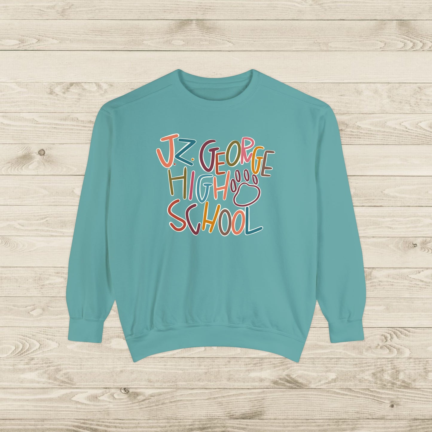 Women's Multi-Colored J.Z. George Garment-Dyed Sweatshirt