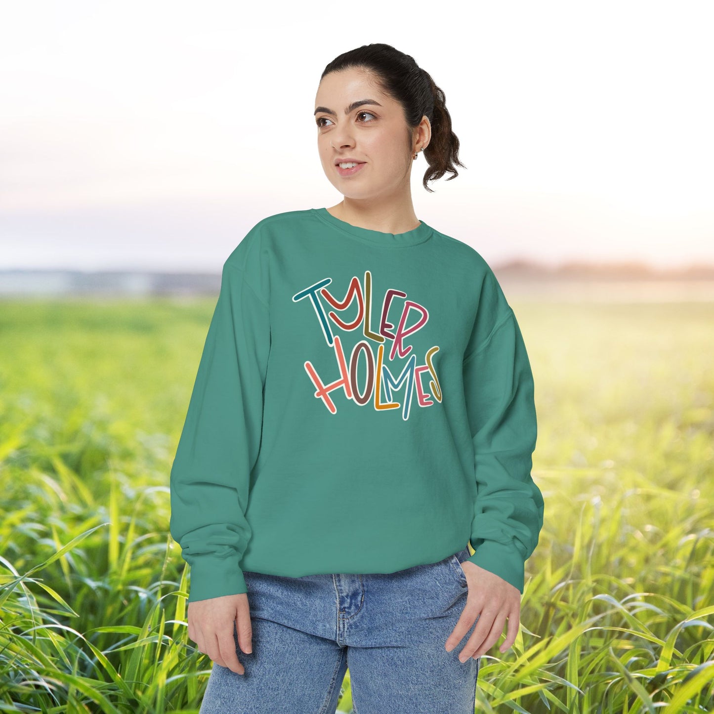 Women's Multi-Colored Tyler Holmes Garment-Dyed Sweatshirt