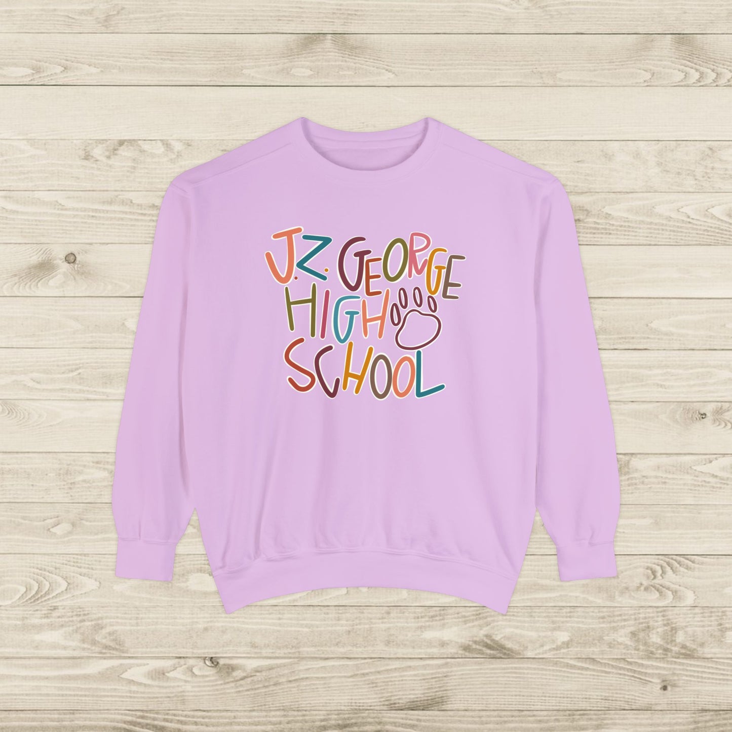 Women's Multi-Colored J.Z. George Garment-Dyed Sweatshirt