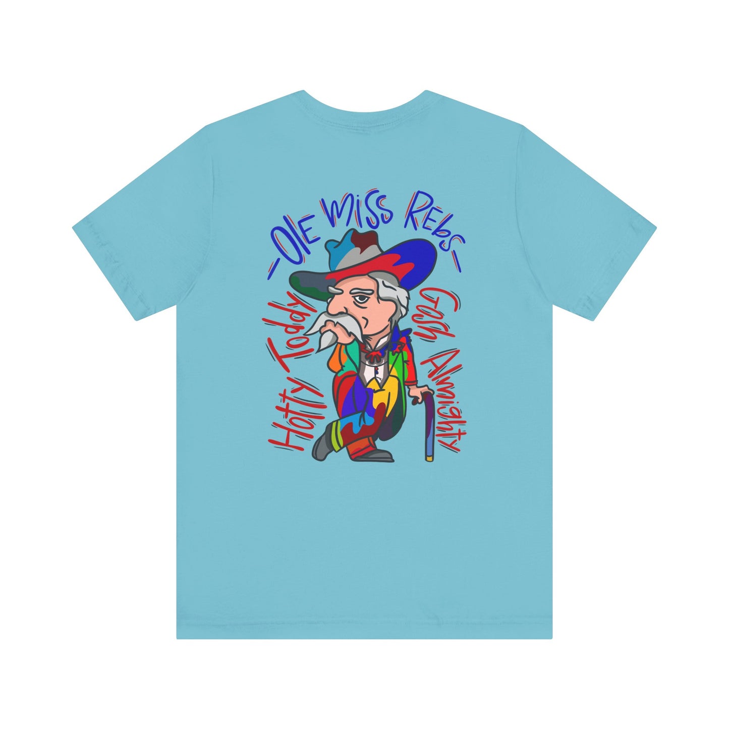 Ole Miss ColorSplash Colonel Reb T-Shirt