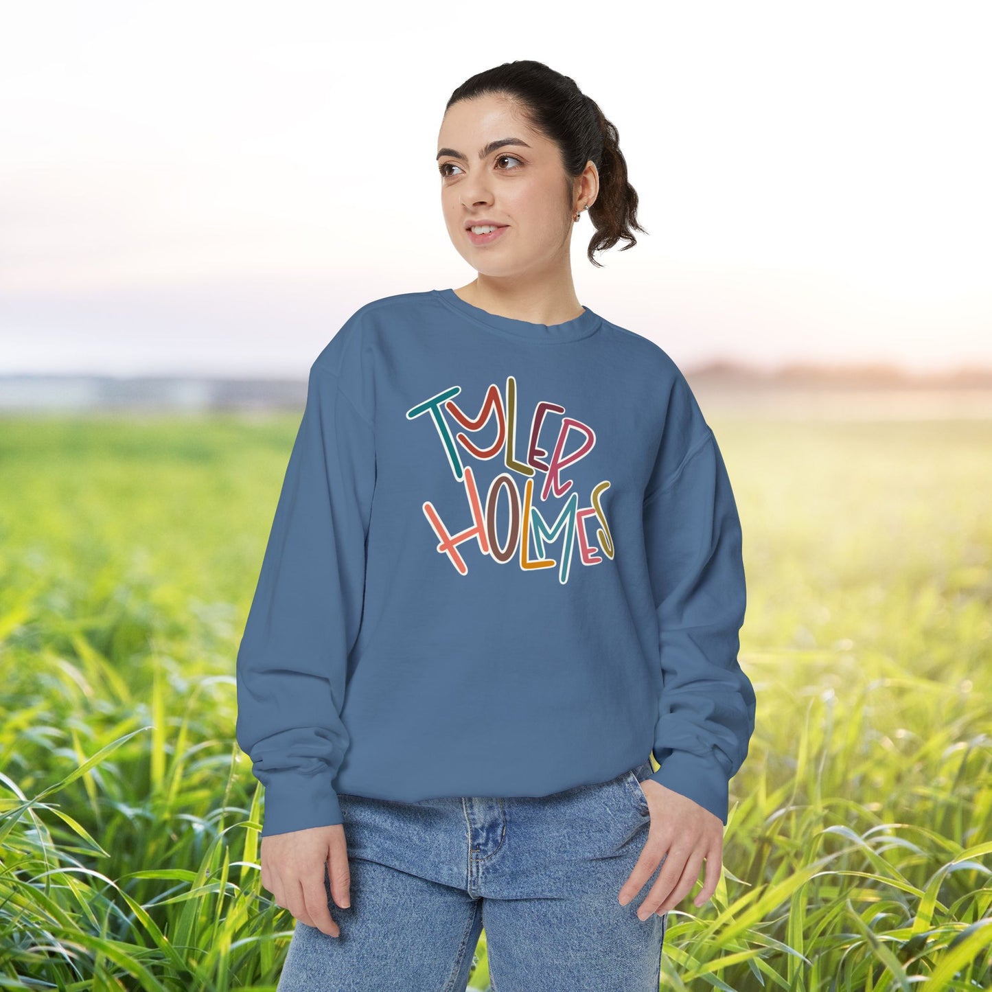 Women's Multi-Colored Tyler Holmes Garment-Dyed Sweatshirt