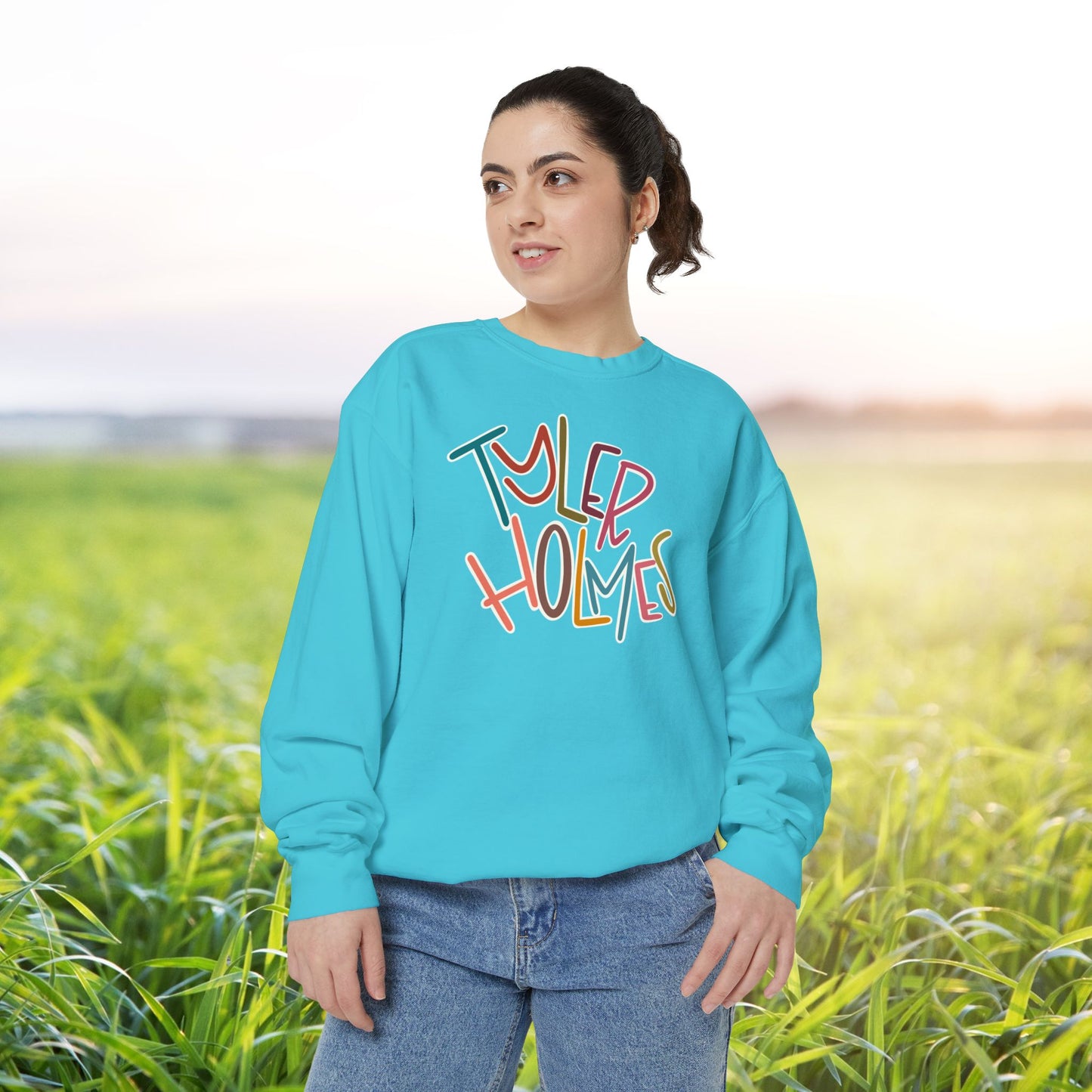 Women's Multi-Colored Tyler Holmes Garment-Dyed Sweatshirt