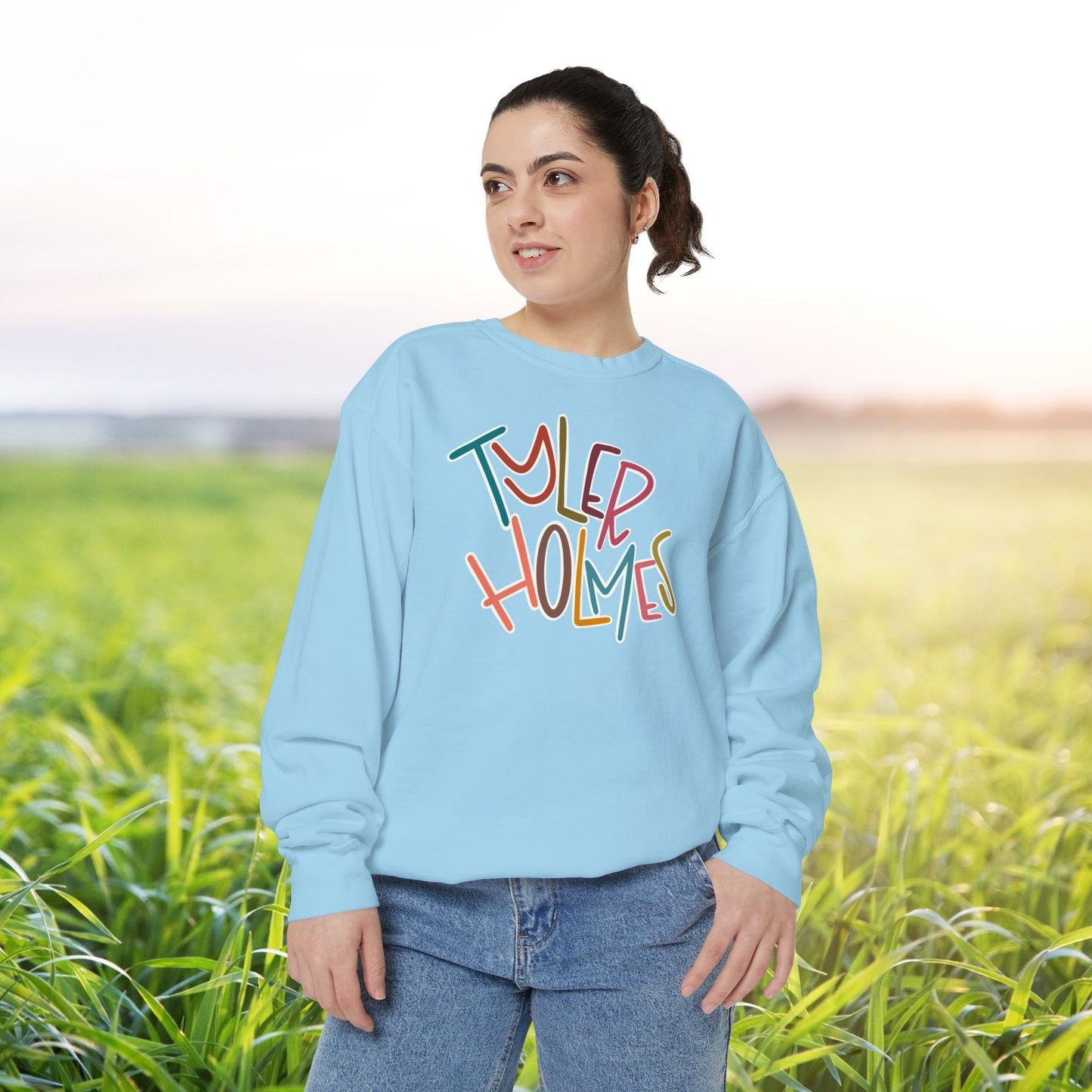 Women's Multi-Colored Tyler Holmes Garment-Dyed Sweatshirt