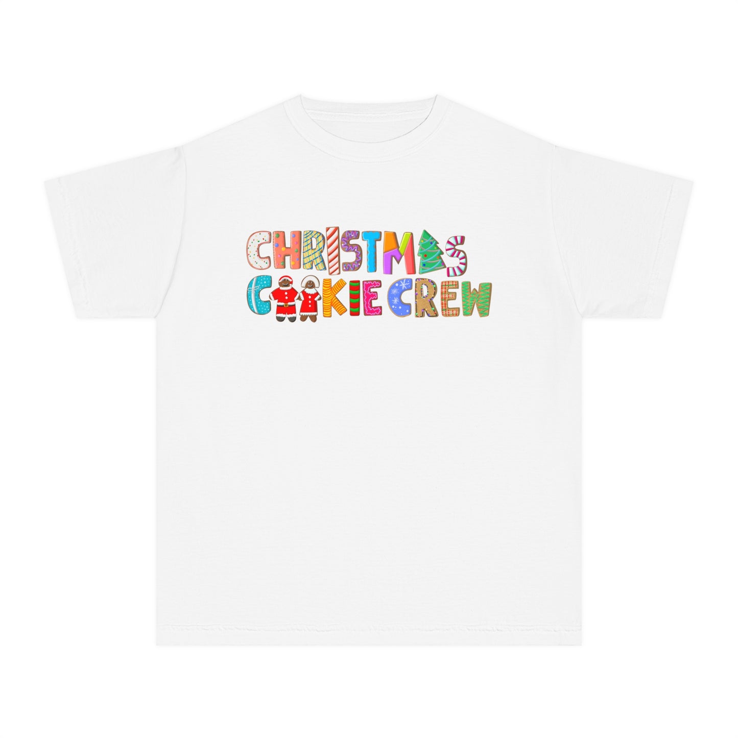 Youth Christmas Cookie Crew T-Shirt - Comfort Colors, Unisex