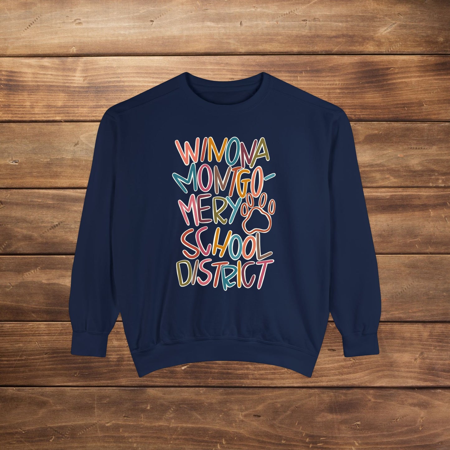 Women's Multi-Colored WMSD Garment-Dyed Sweatshirt