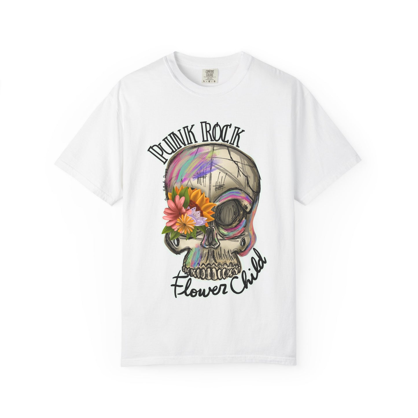 Punk Rock Flower Child T-Shirt - Unisex Graphic Tee