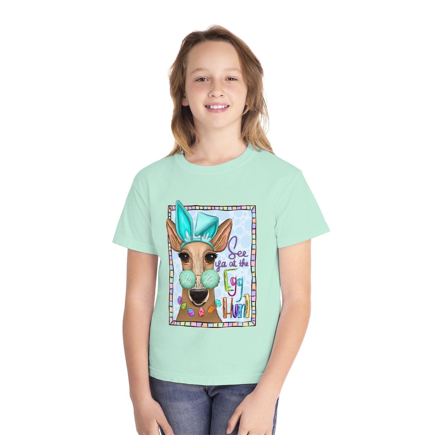'See ya at the Egg Hunt' Easter T-shirt - Youth Girls