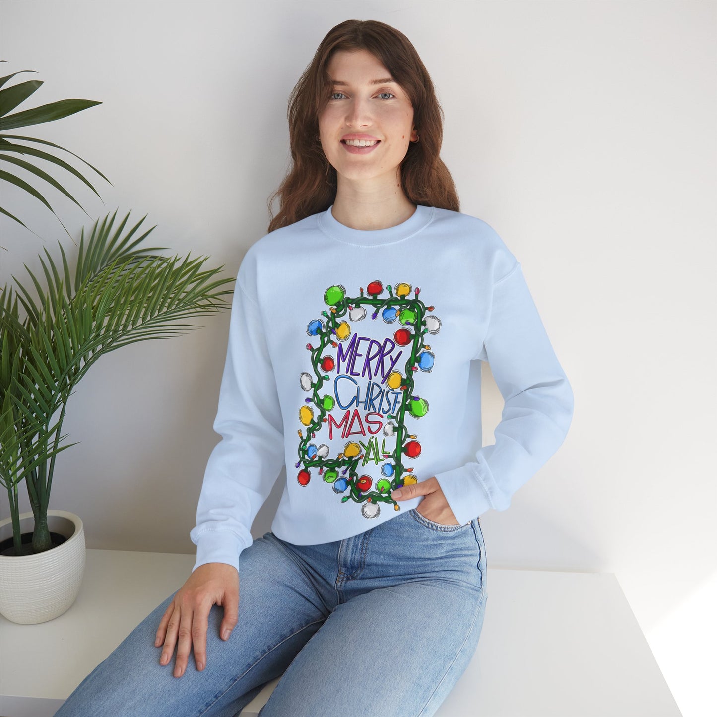 Merry Christmas Y'all Mississippi Sweatshirt