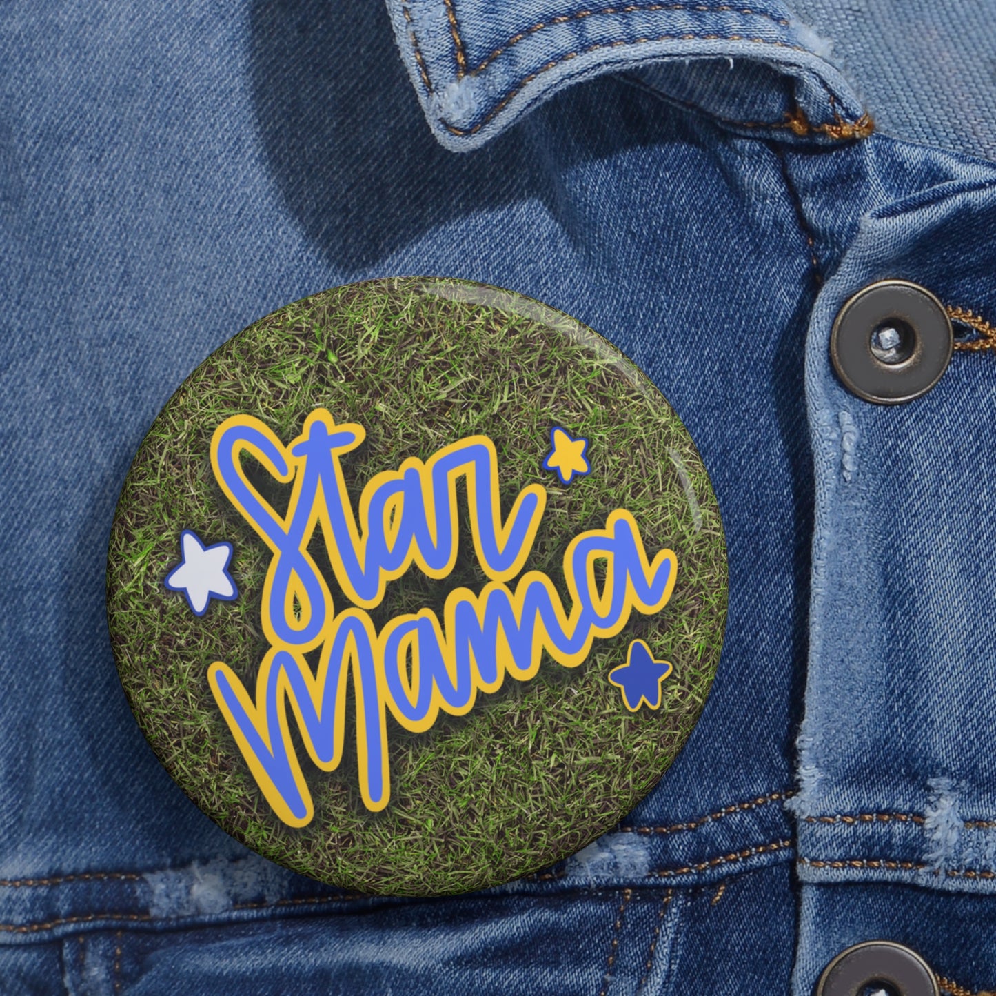 Star Mama Pin Buttons
