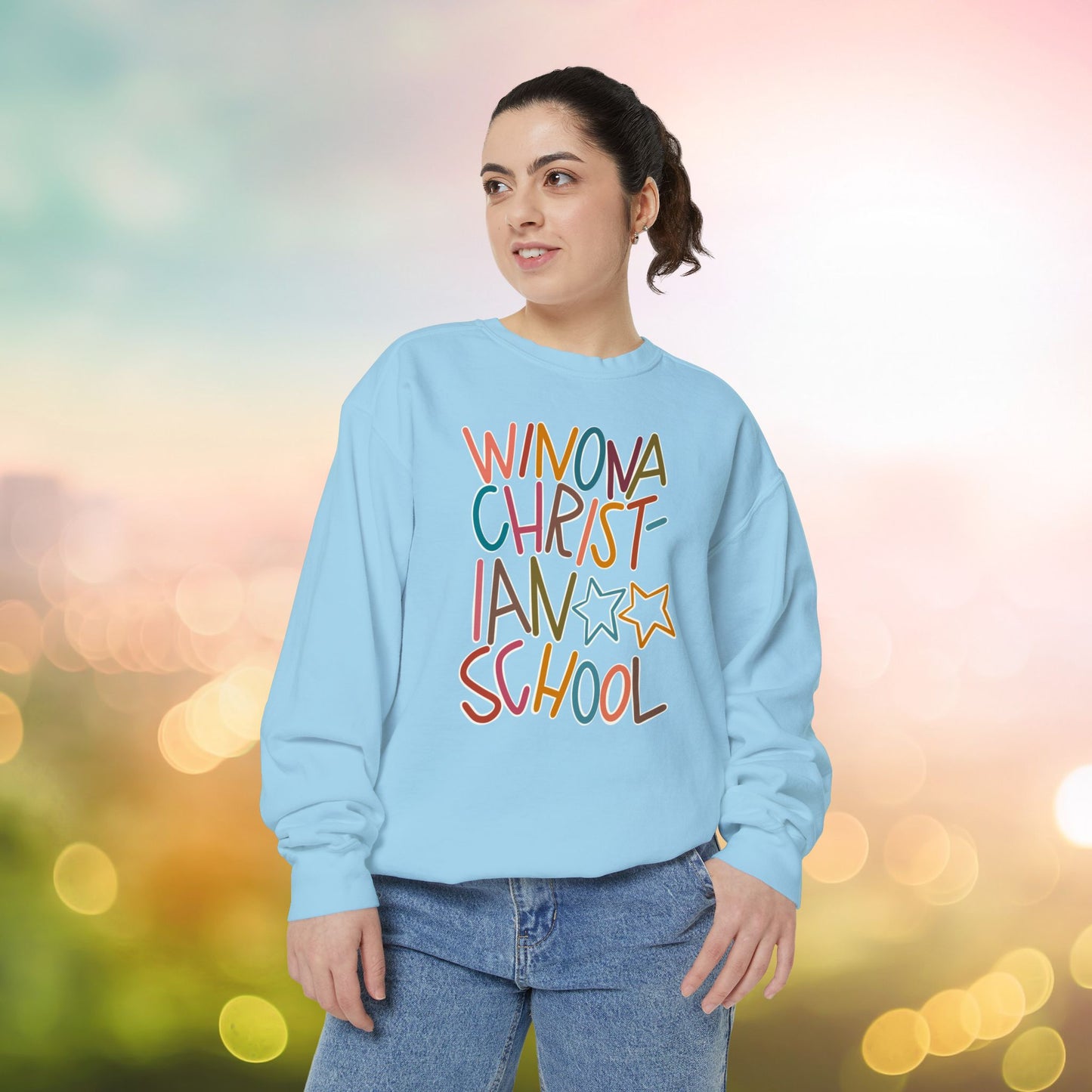 Women's Multi-Colored WCS Garment-Dyed Sweatshirt