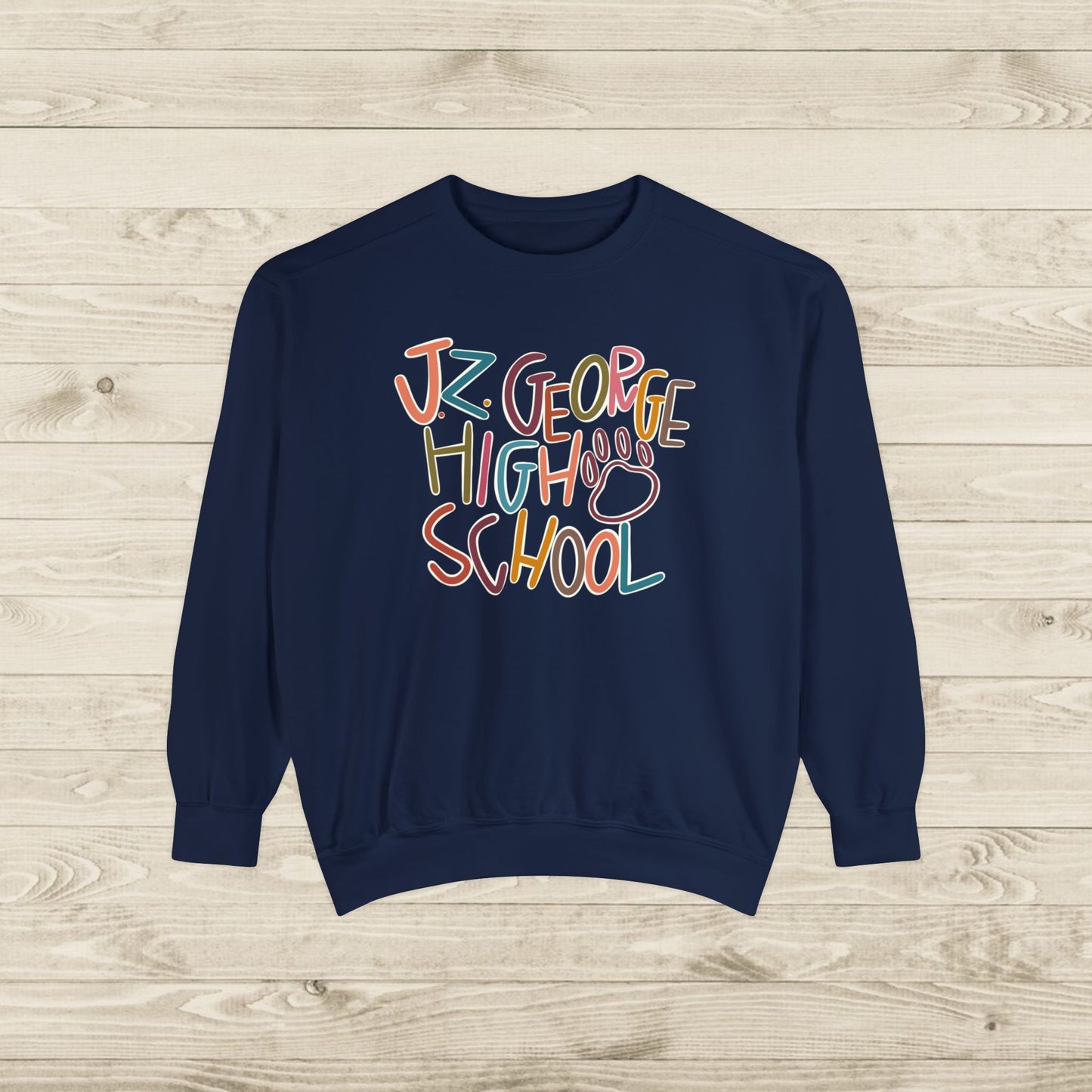 Women's Multi-Colored J.Z. George Garment-Dyed Sweatshirt