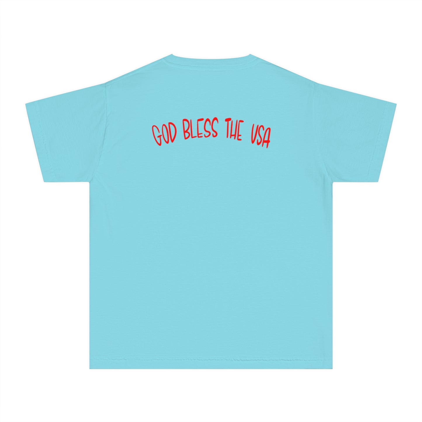 Fourth of July Youth T-Shirt -Patriotic, Here for the Firequackers Shirt
