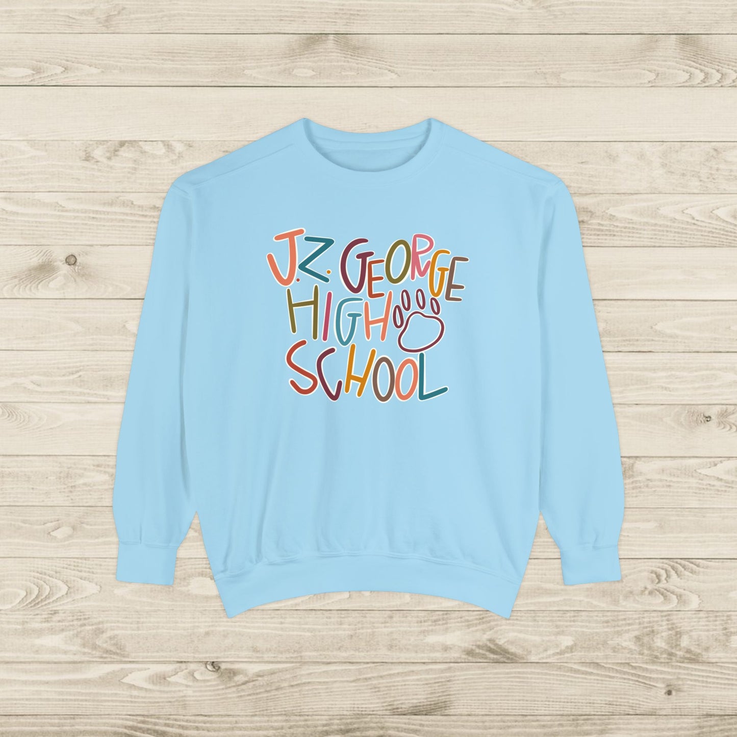 Women's Multi-Colored J.Z. George Garment-Dyed Sweatshirt