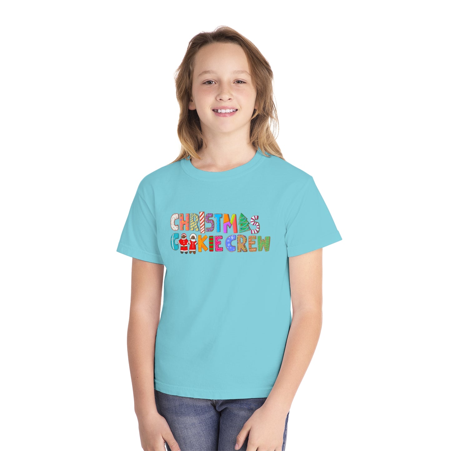 Youth Christmas Cookie Crew T-Shirt - Comfort Colors, Unisex
