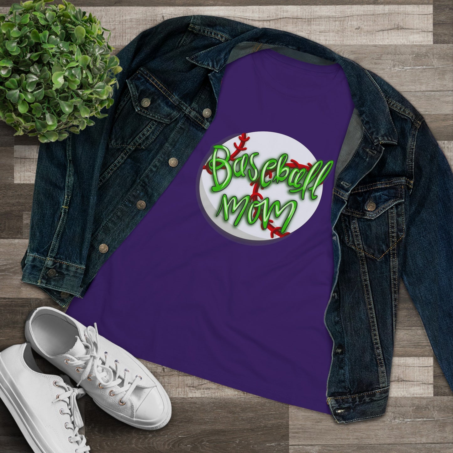 Baseball Mom Cotton T-Shirt