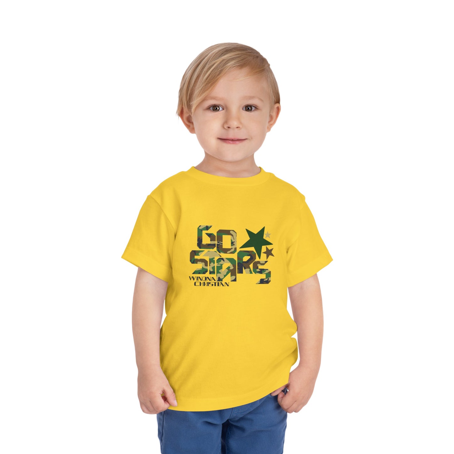 Toddler 'Go Stars' in Camo T-Shirt