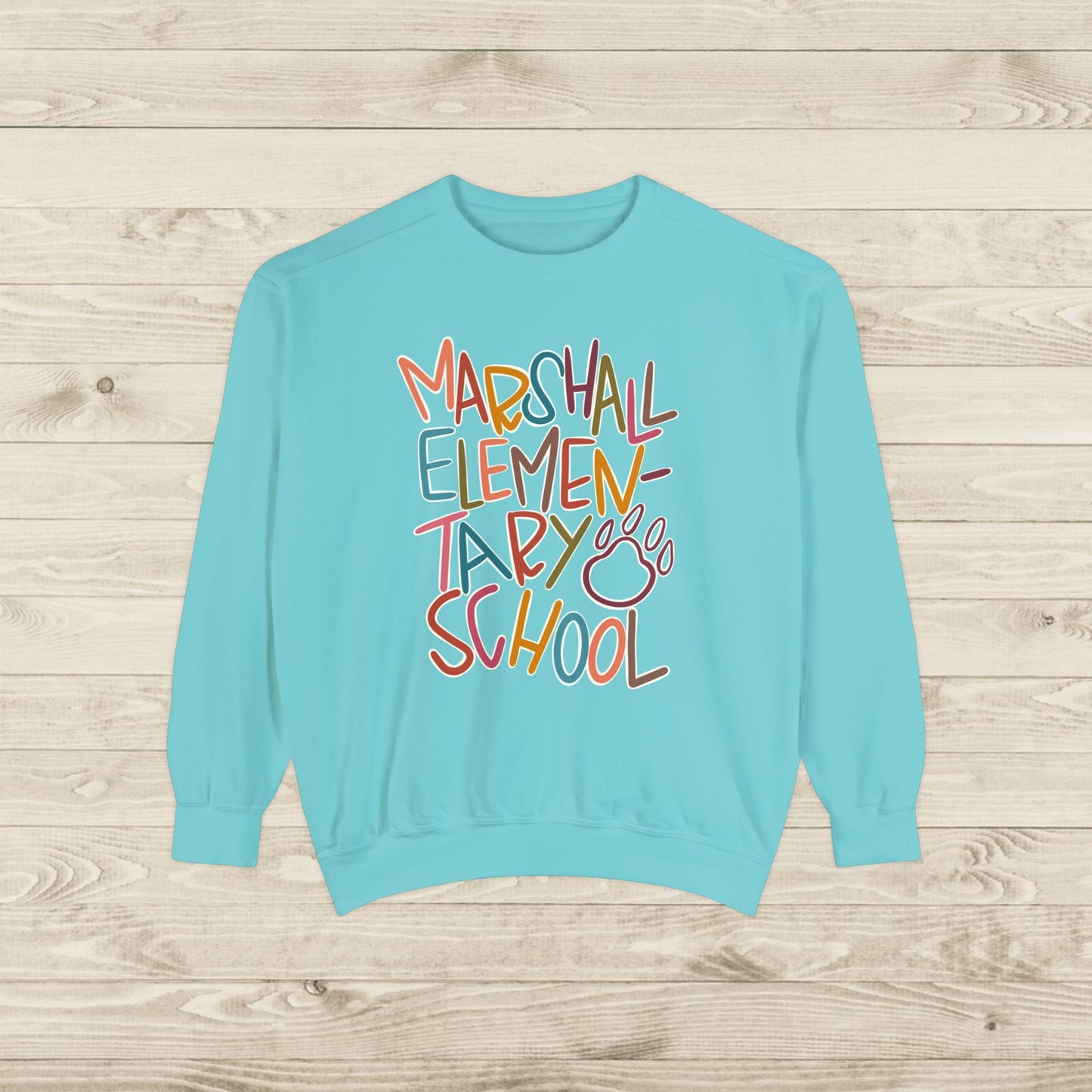 Women's Multi-Colored Marshall Elementary Garment-Dyed Sweatshirt