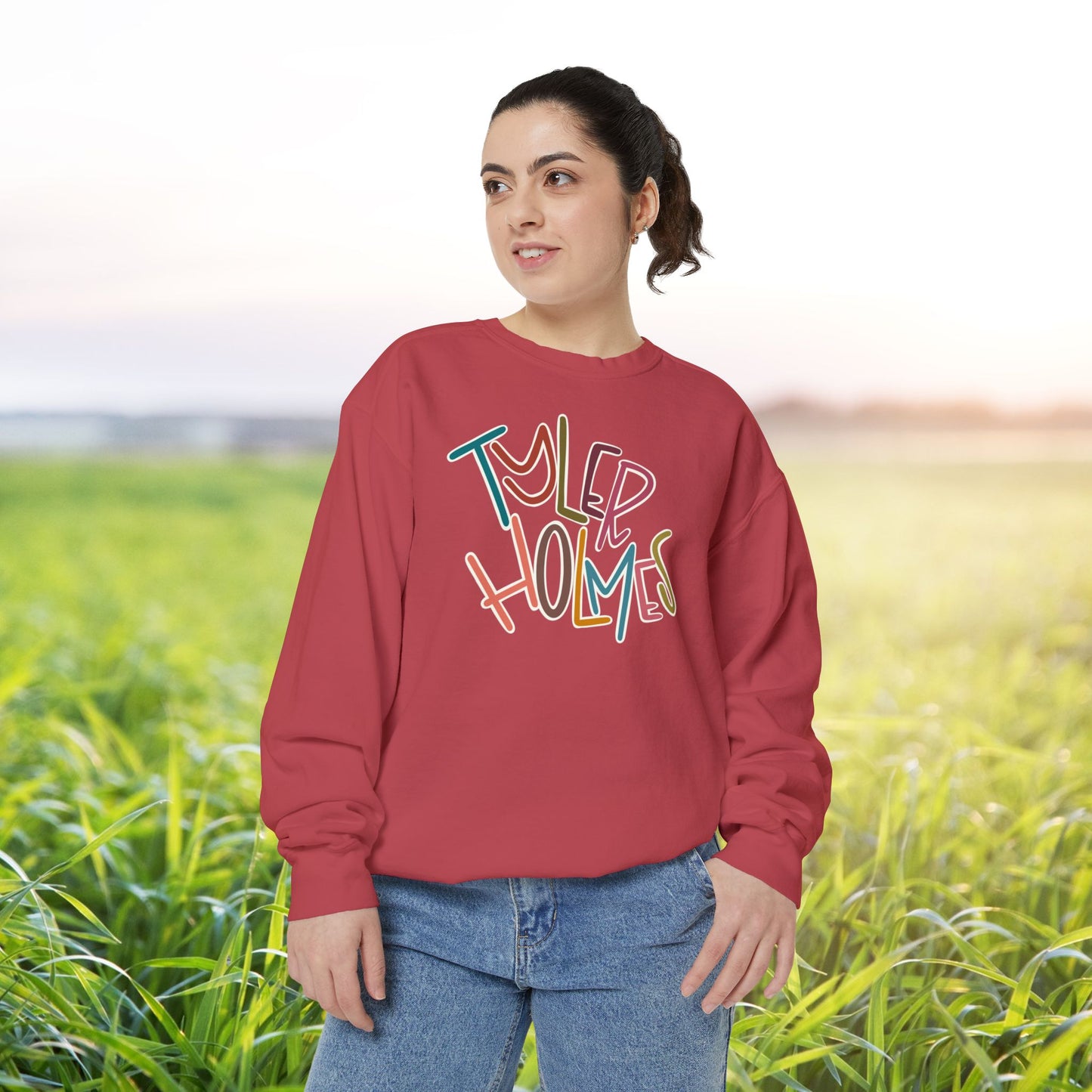 Women's Multi-Colored Tyler Holmes Garment-Dyed Sweatshirt