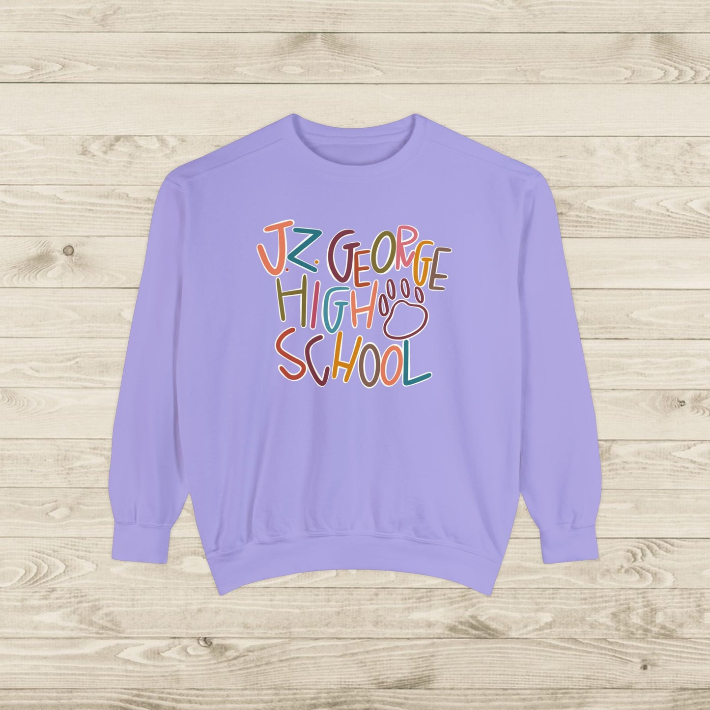 Women's Multi-Colored J.Z. George Garment-Dyed Sweatshirt