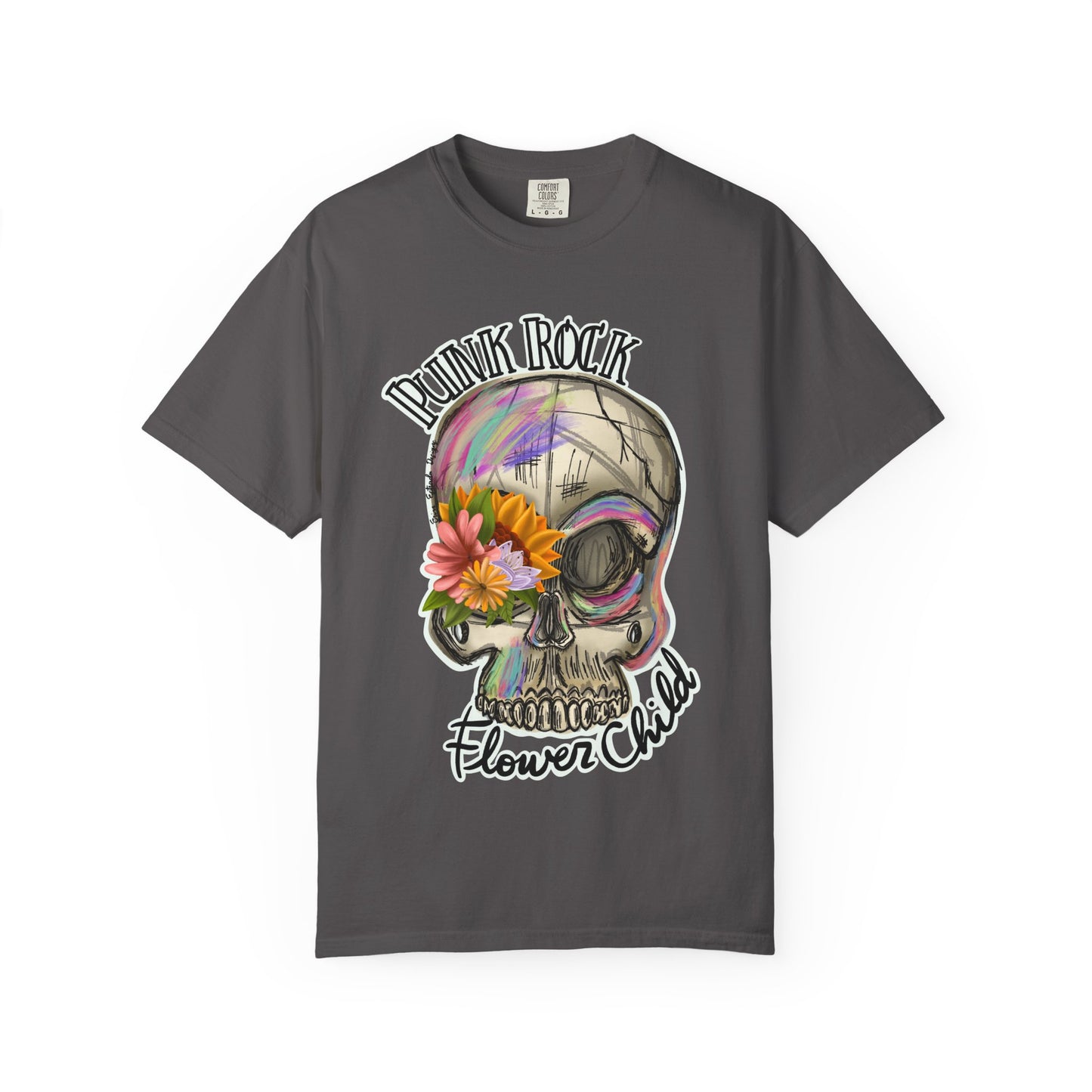 Punk Rock Flower Child T-Shirt - Unisex Graphic Tee