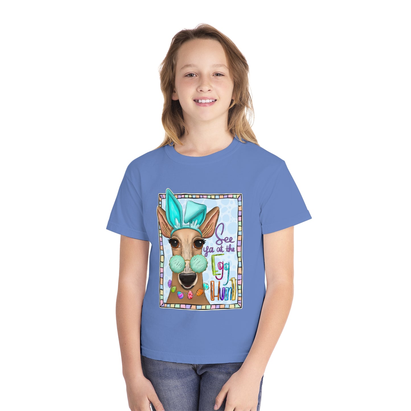 'See ya at the Egg Hunt' Easter T-shirt - Youth Girls