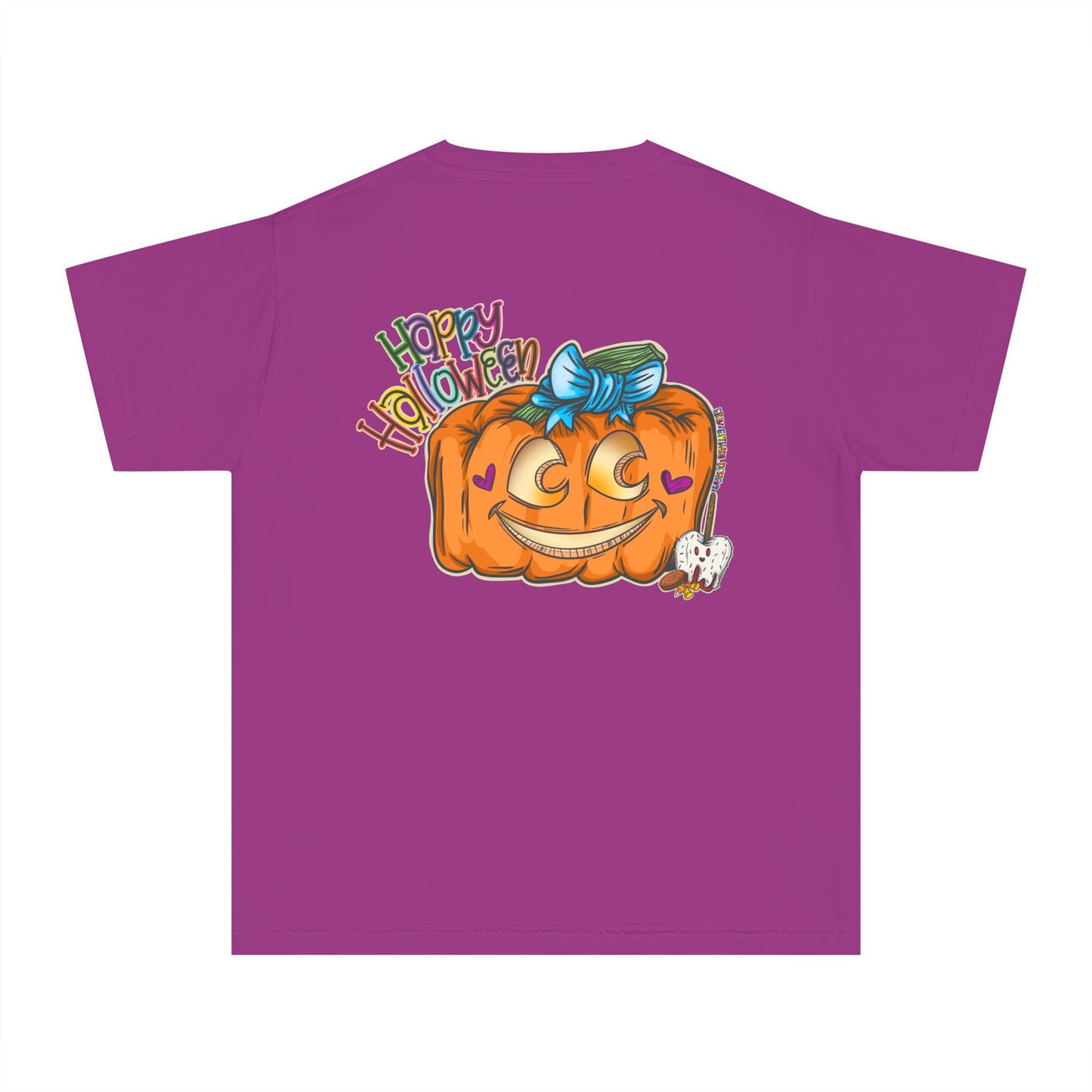 Youth Girls Halloween T-Shirt - Comfort Colors