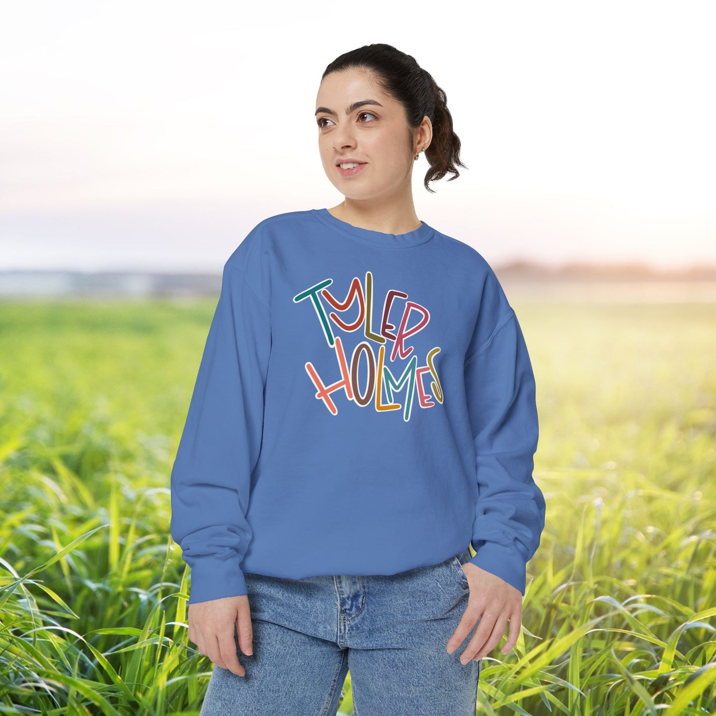 Women's Multi-Colored Tyler Holmes Garment-Dyed Sweatshirt