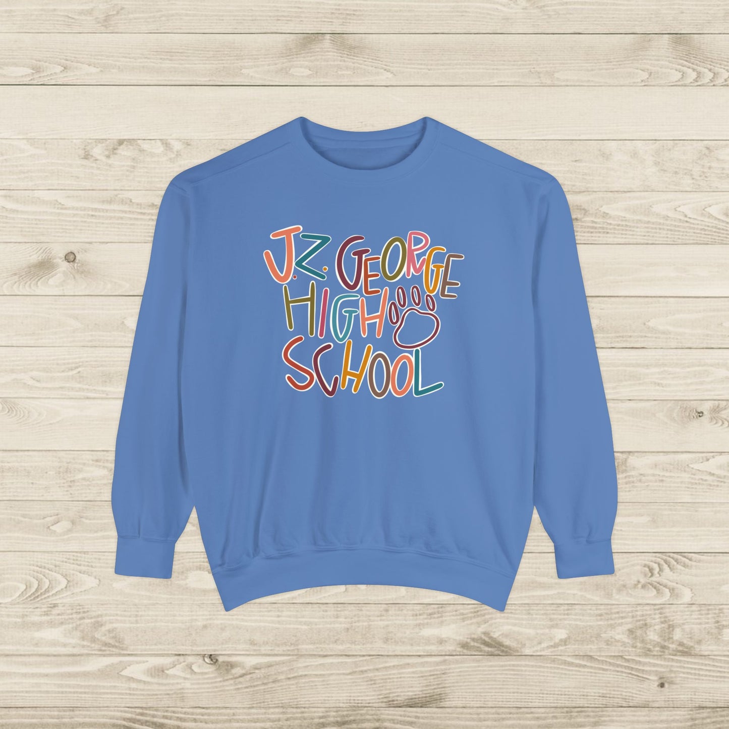Women's Multi-Colored J.Z. George Garment-Dyed Sweatshirt