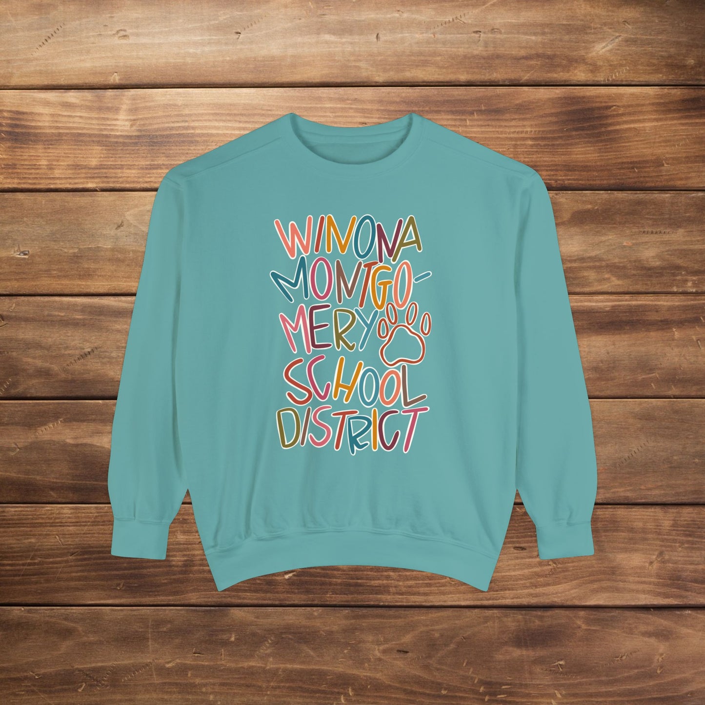 Women's Multi-Colored WMSD Garment-Dyed Sweatshirt