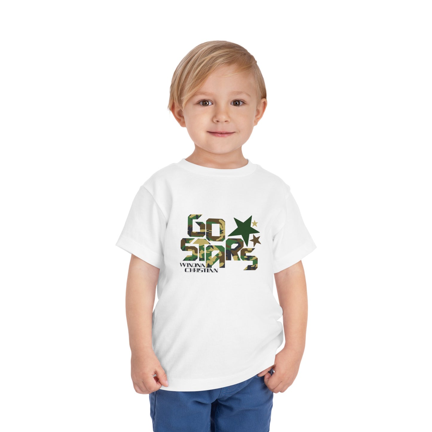 Toddler 'Go Stars' in Camo T-Shirt